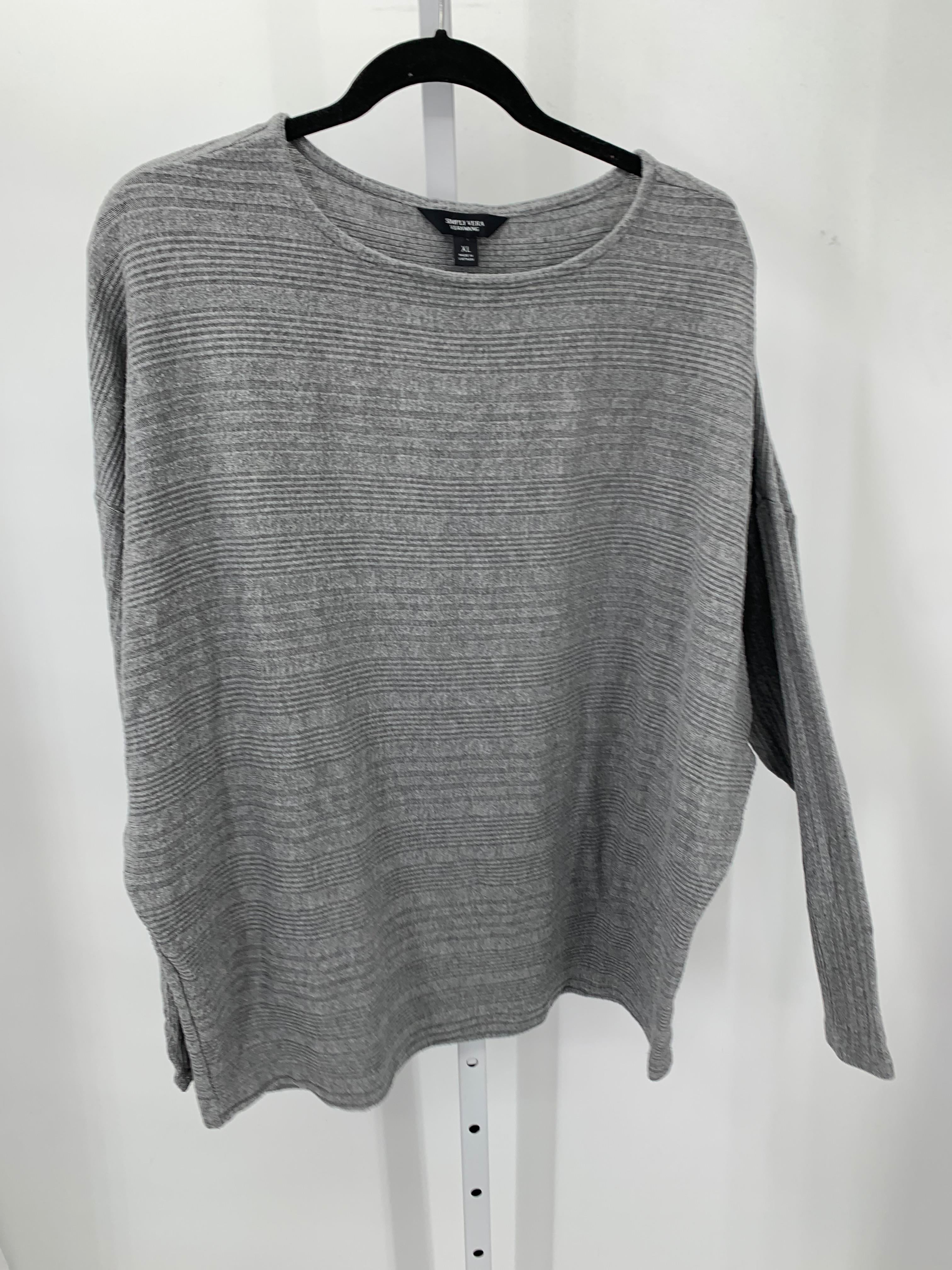 Vera Wang Size Extra Large Misses Long Slv Sweater