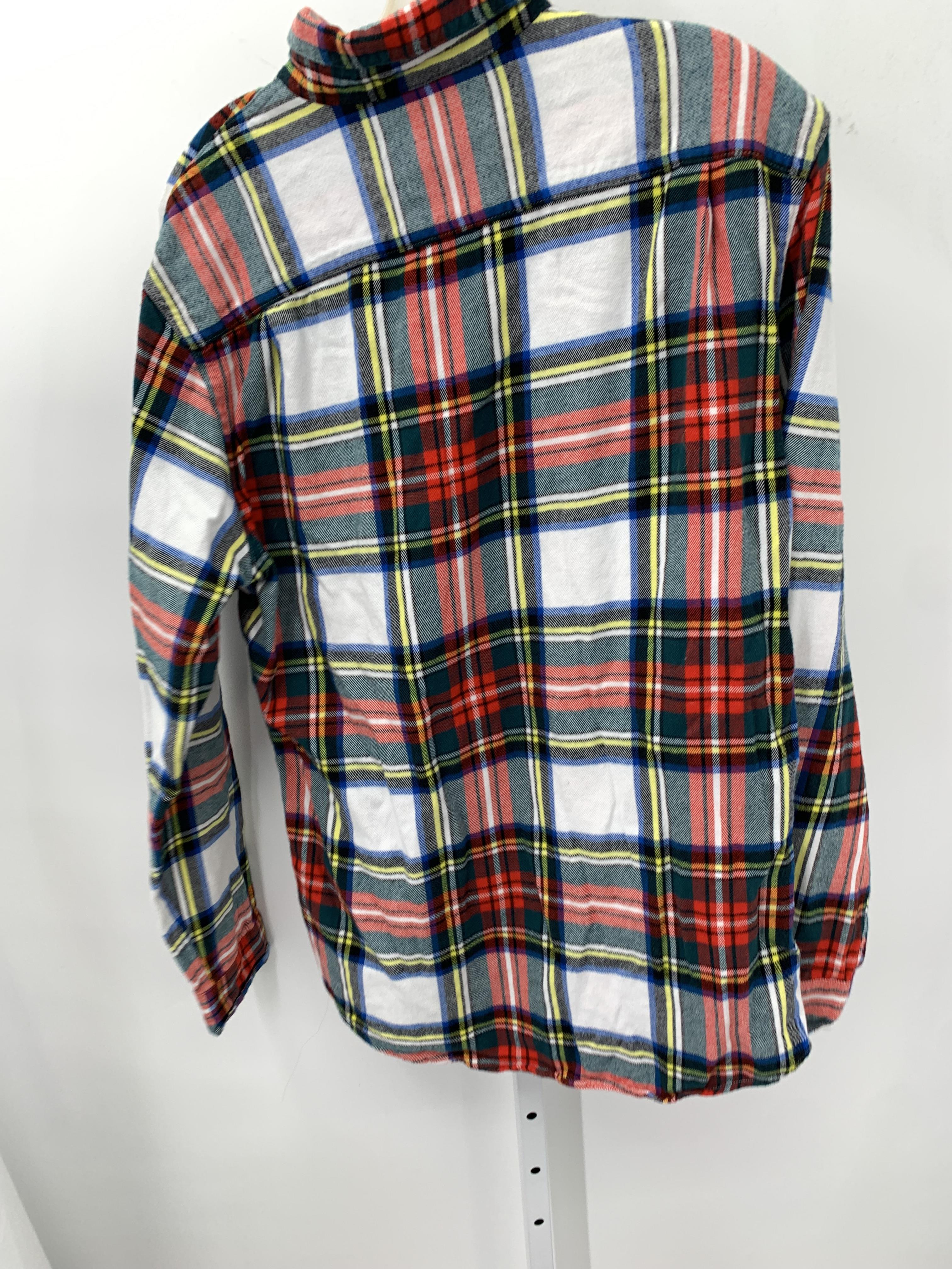 SLIM PLAID BTN DOWN