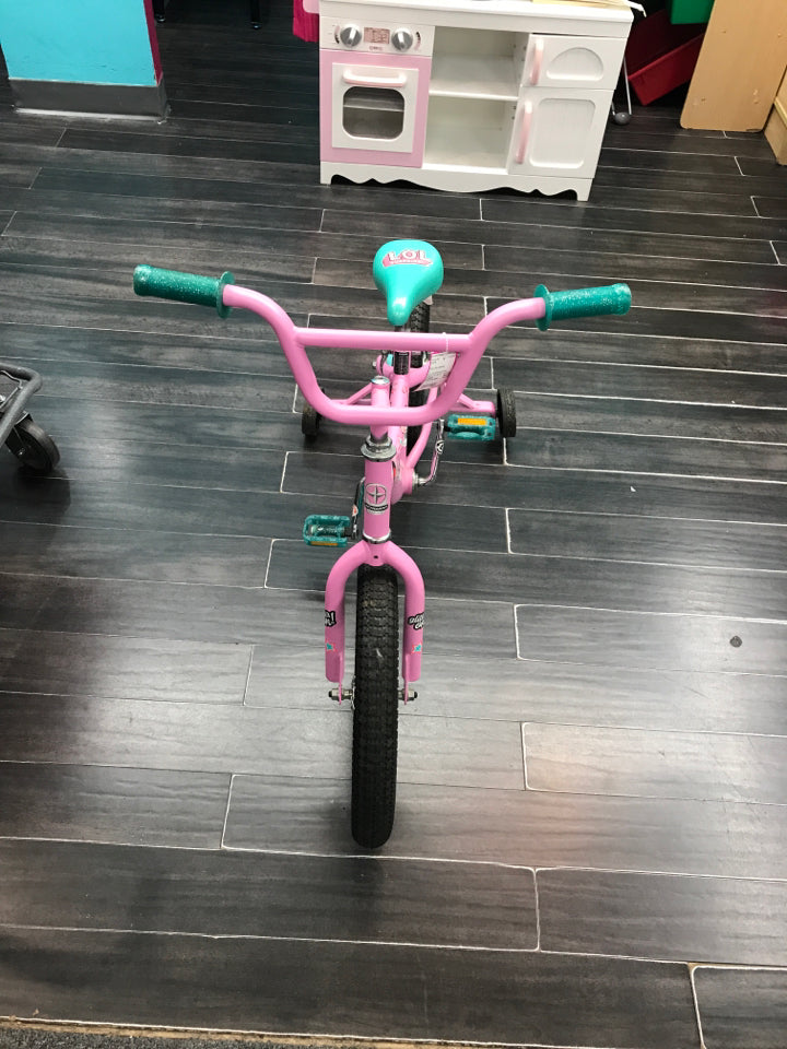 LOL SURPRISE PINK GIRLS 16" WITH TRAINING WHEELS