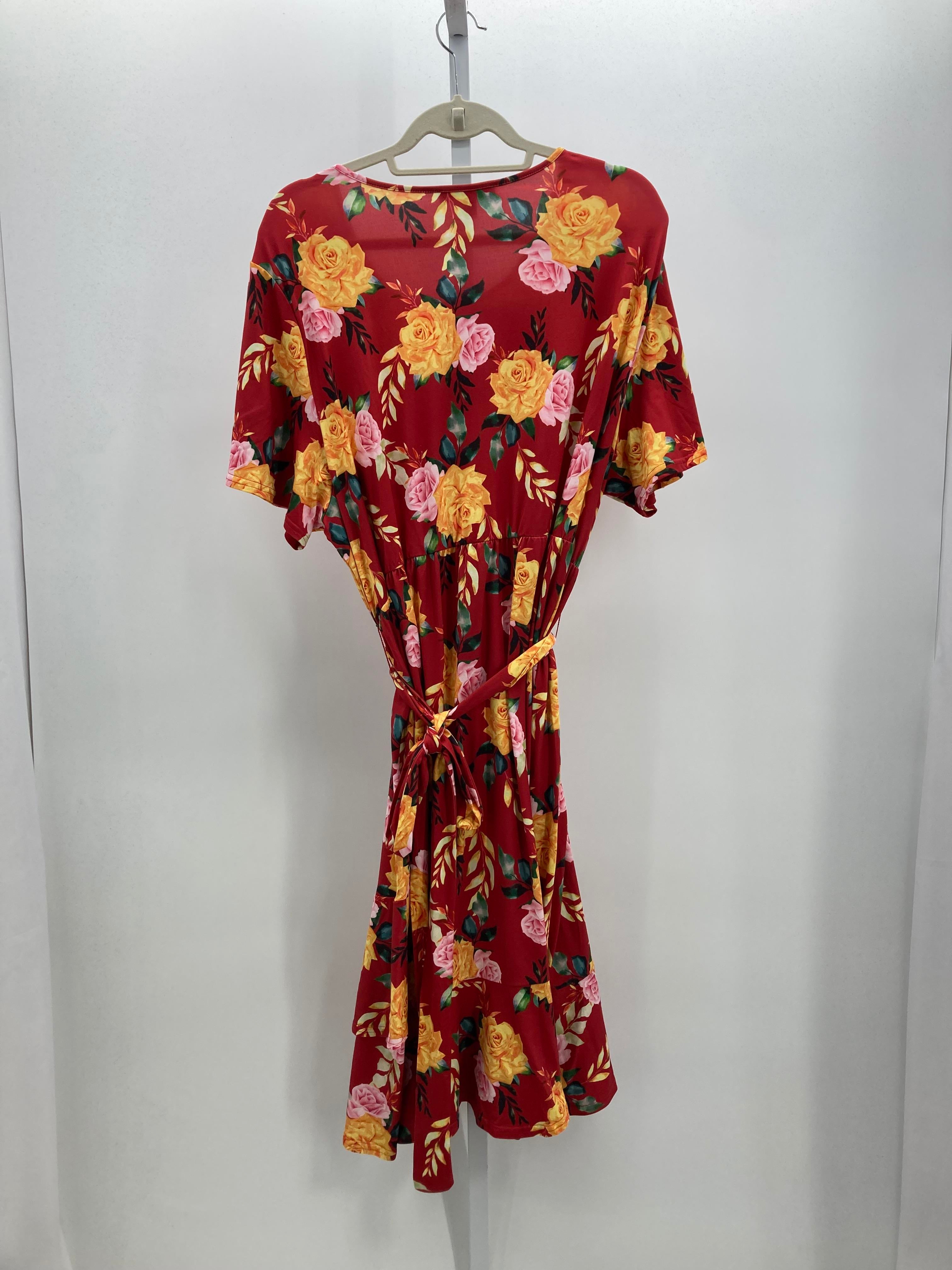 Size 2X Womens Short Sleeve Dress