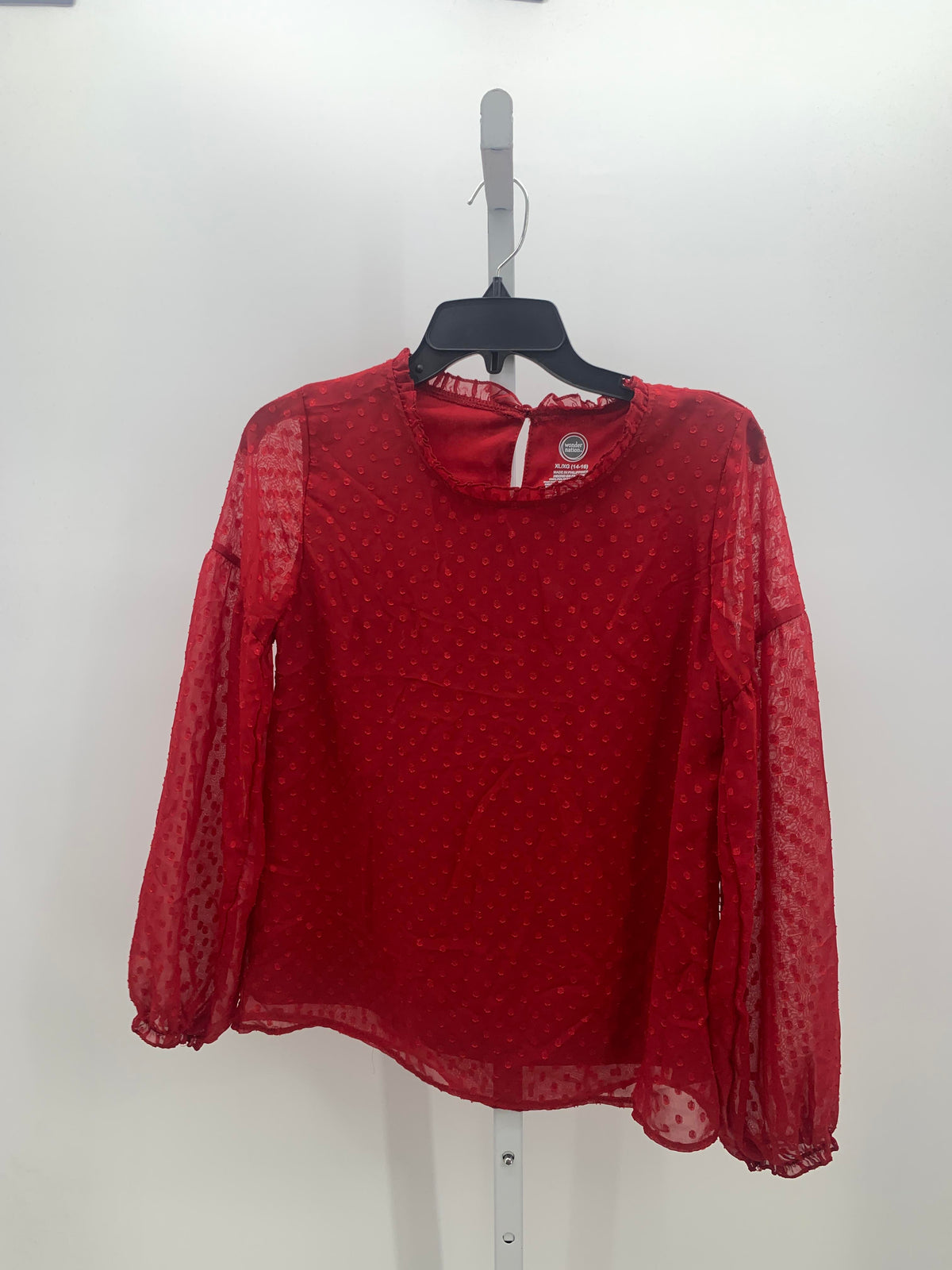 Wonder Nation Size 14-16 Girls Long Sleeve Shirt
