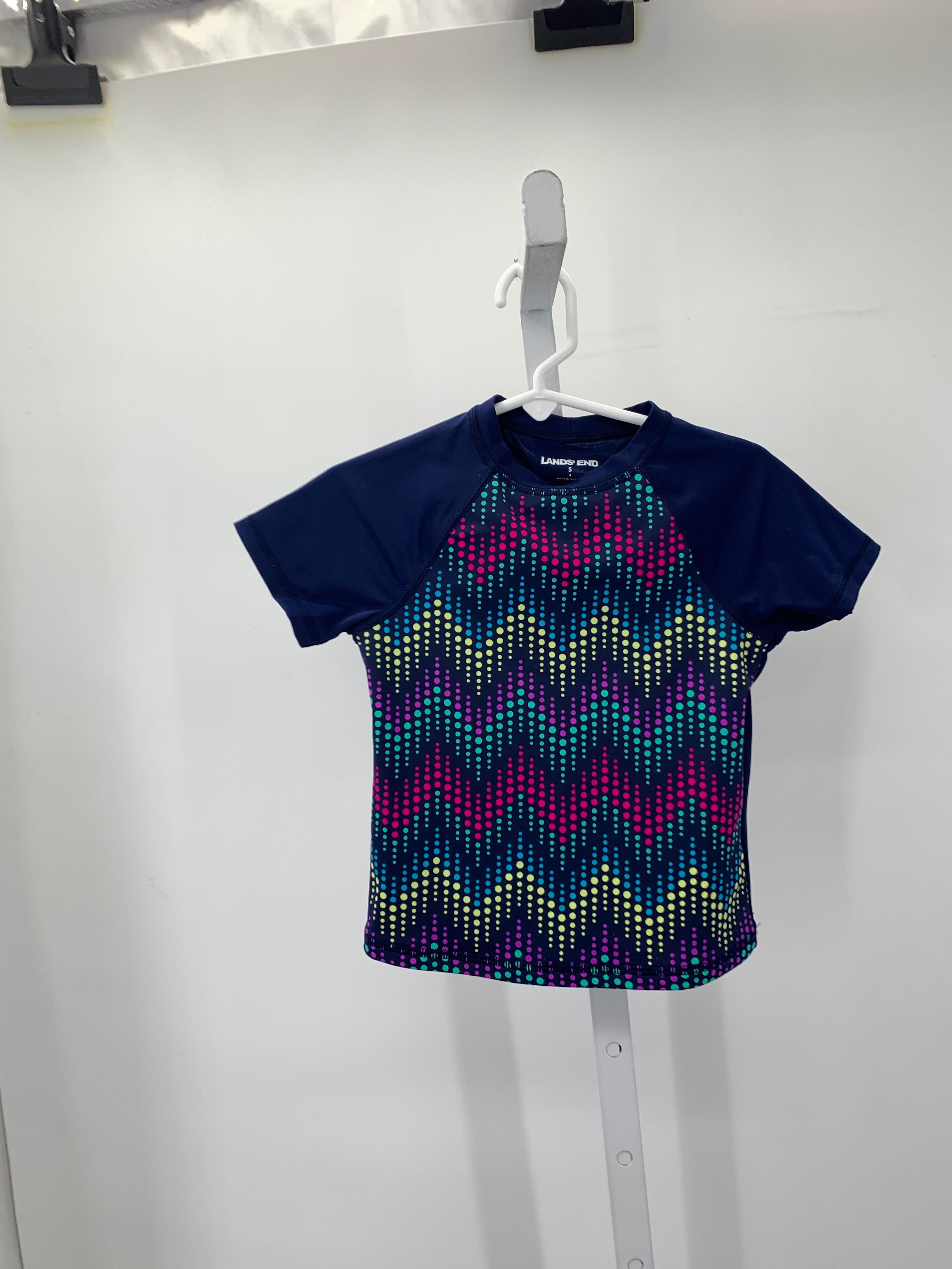 Lands End Size 4 Girls Swim Shirt