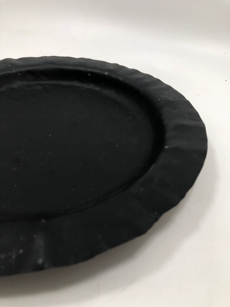 PRIMITIVE METAL PIE PLATE.