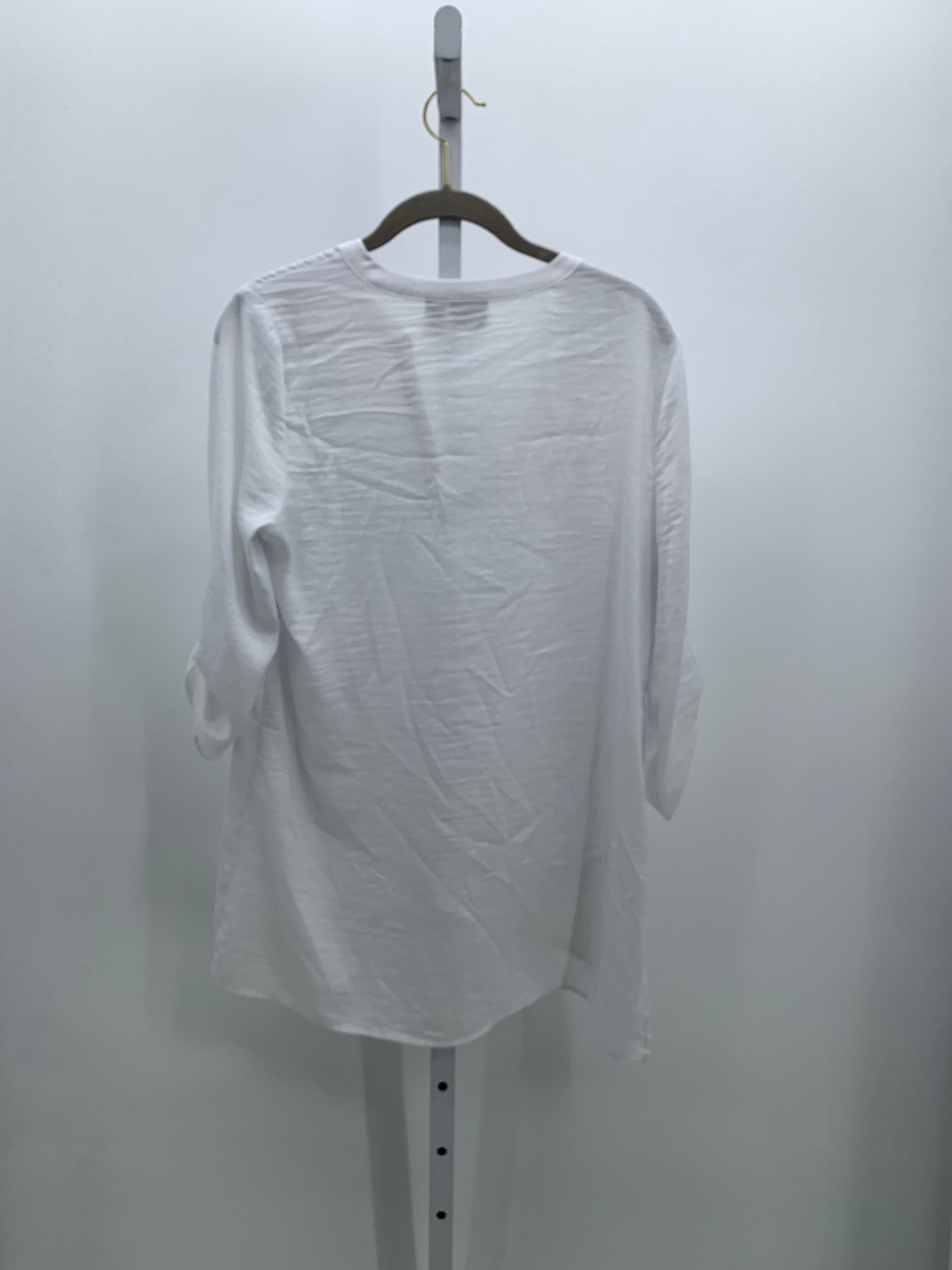 Chico's Size X Small Misses 3/4 Sleeve Shirt
