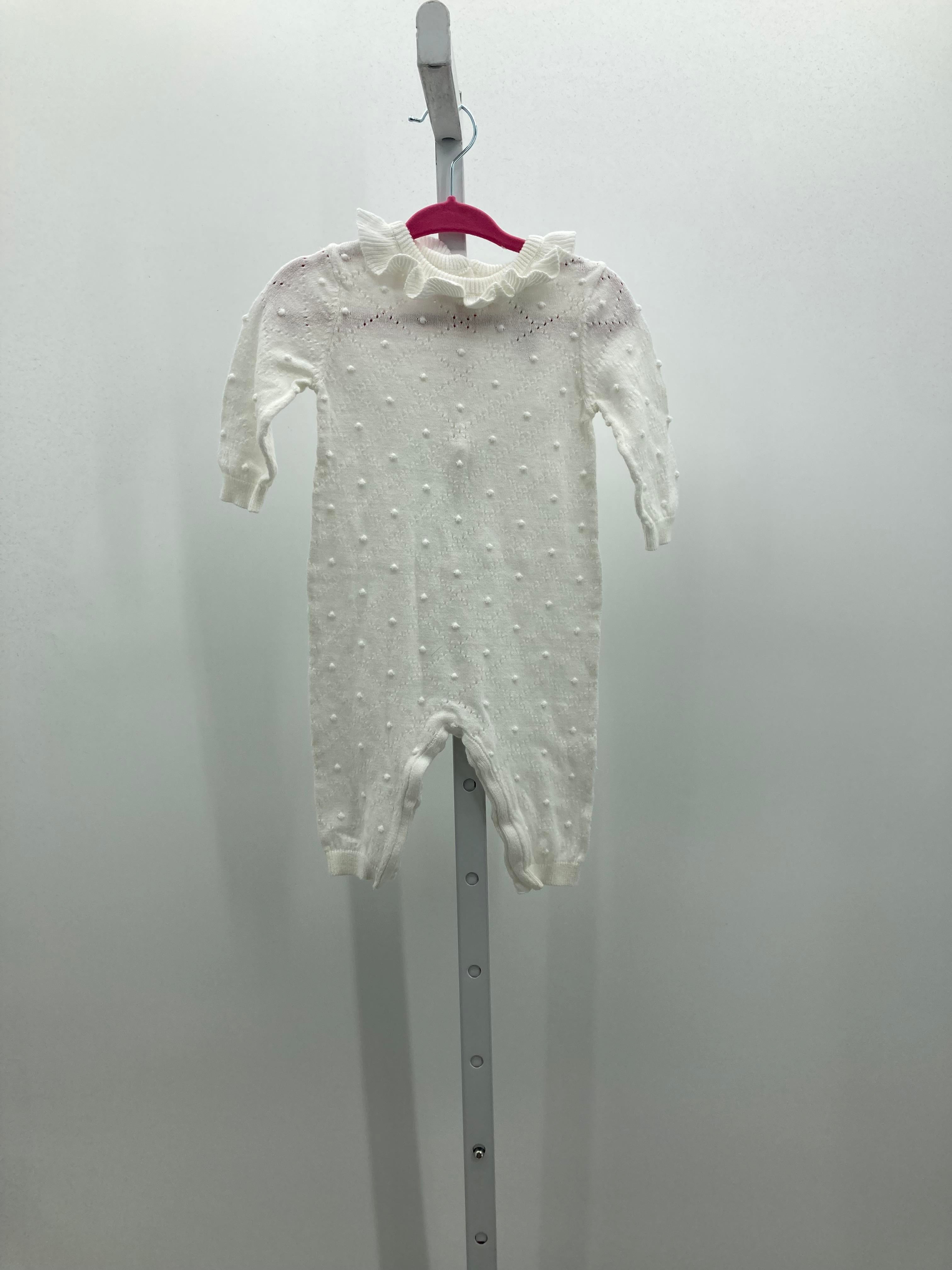 Little Me Size 6 Months Girls Long Slv. Romper