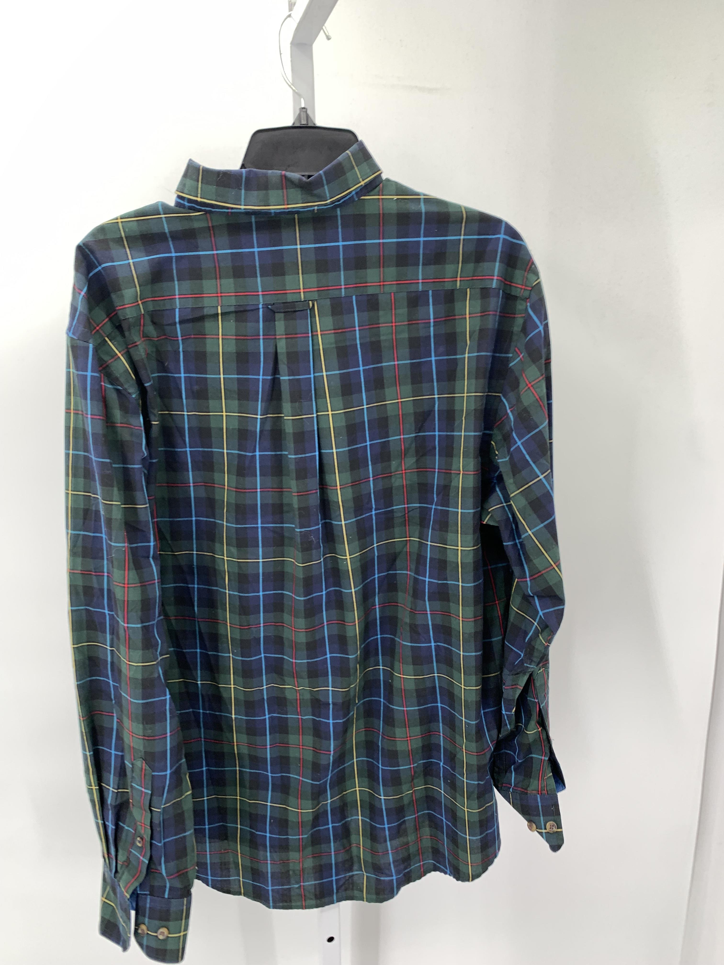 PLAID BTN DOWN