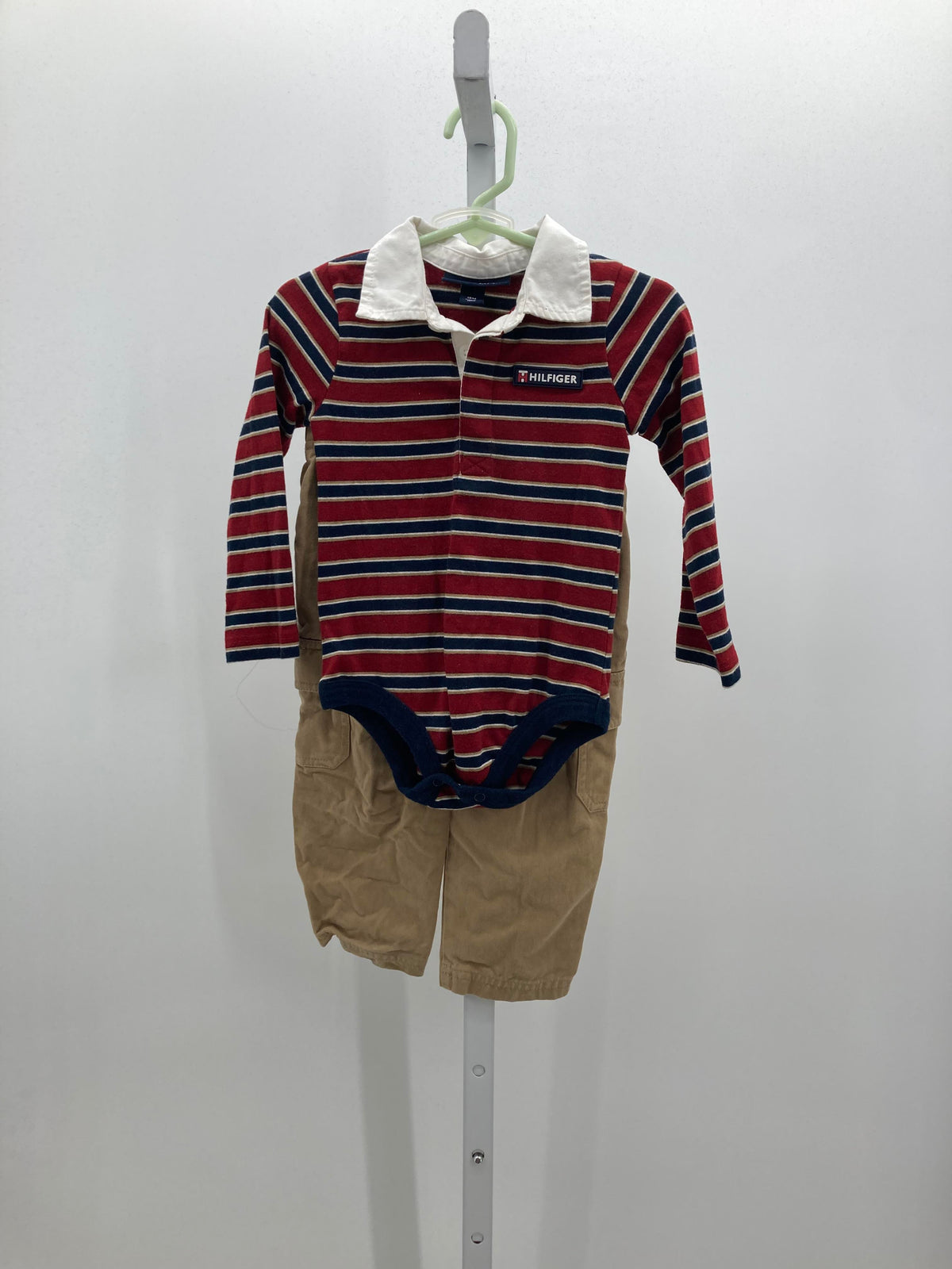 STRIPES POLO BROWN PANTS