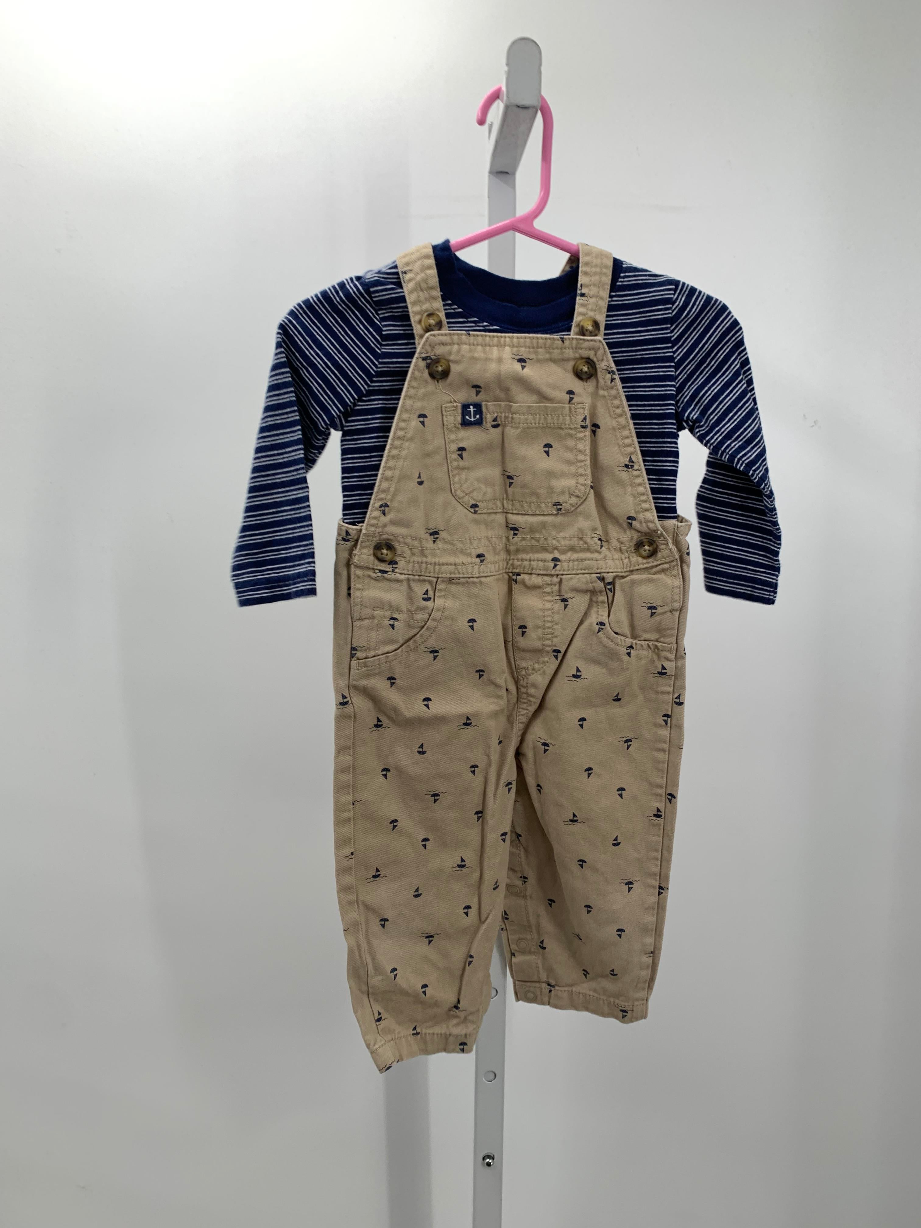 SAILBOTS OVERALLS AND STRIPES SHIRT