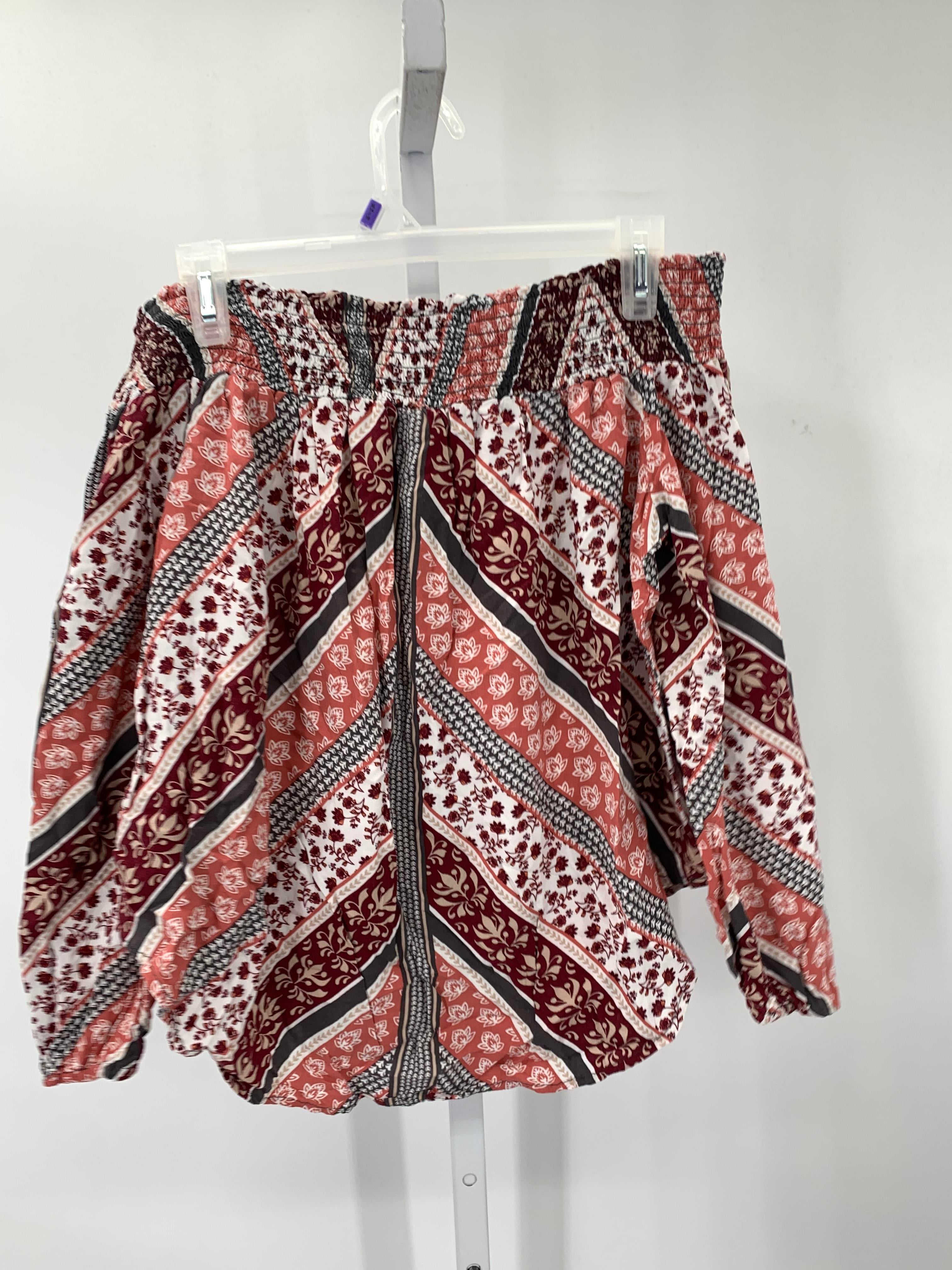 Knox Rose Size Medium Misses Long Sleeve Shirt
