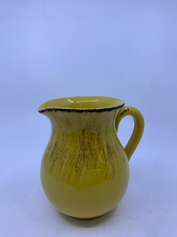 YELLOW W/ BROWN PITCHER.
