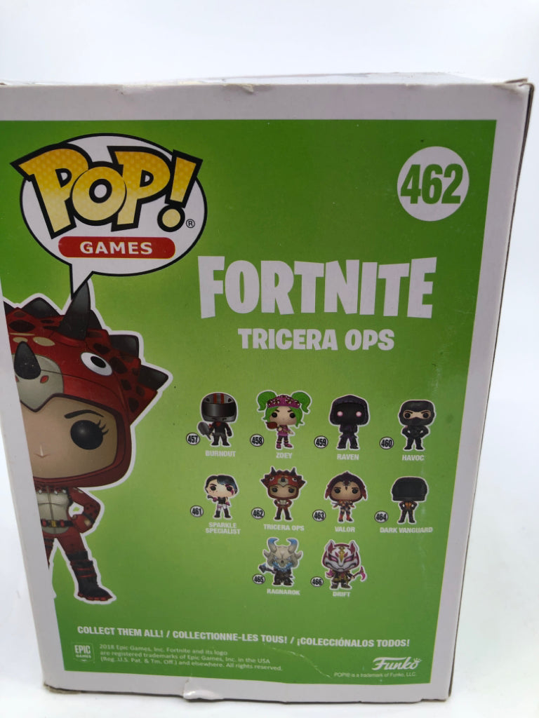 FUNKO POP FORTNITE TRICERA OPS 462