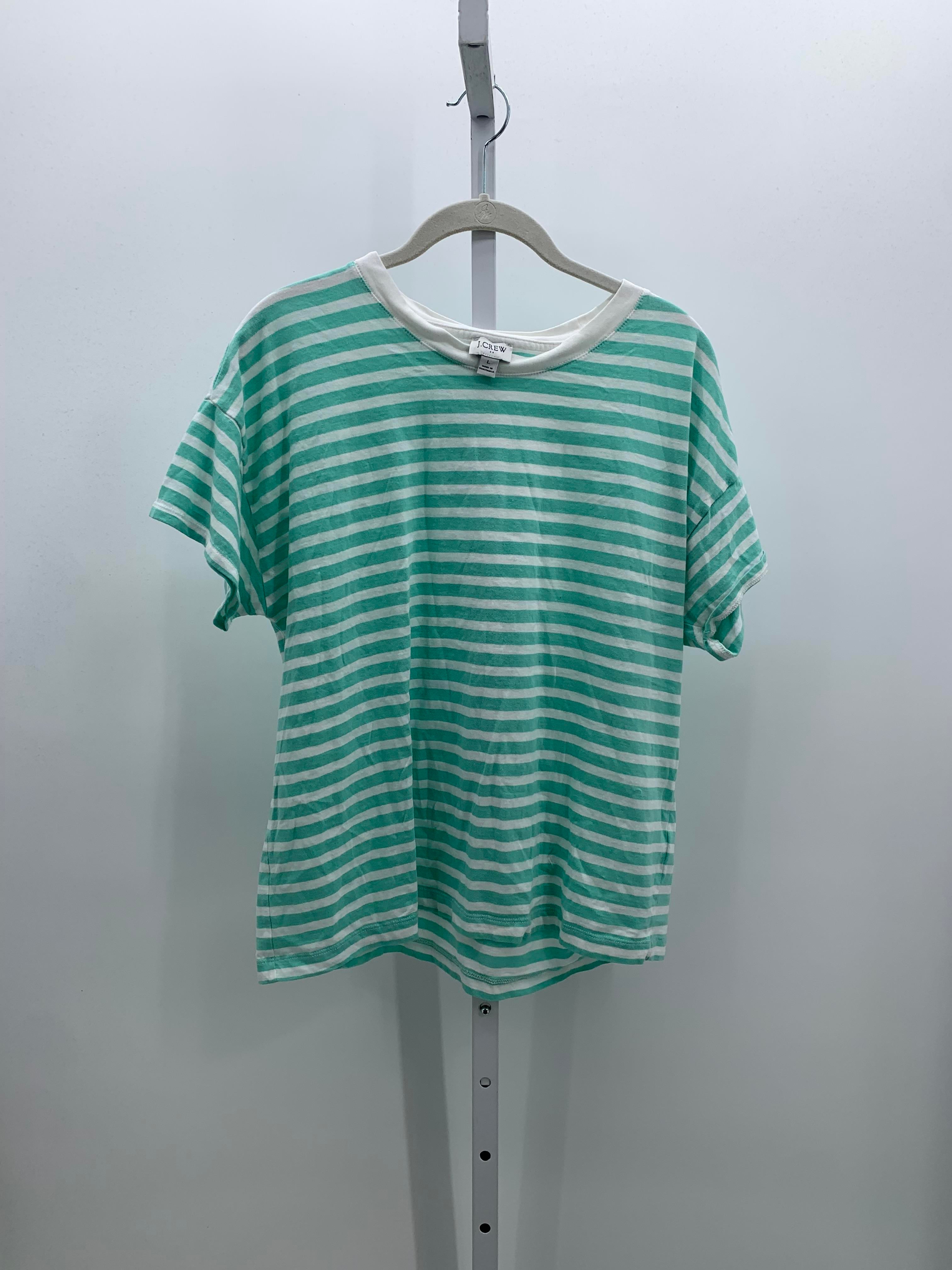J Crew Size Large Misses Short Sleeve Shirt