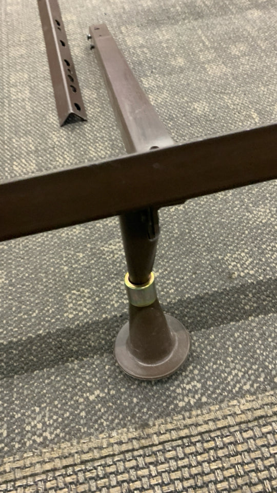 METAL SCROLL KING BED FRAME.