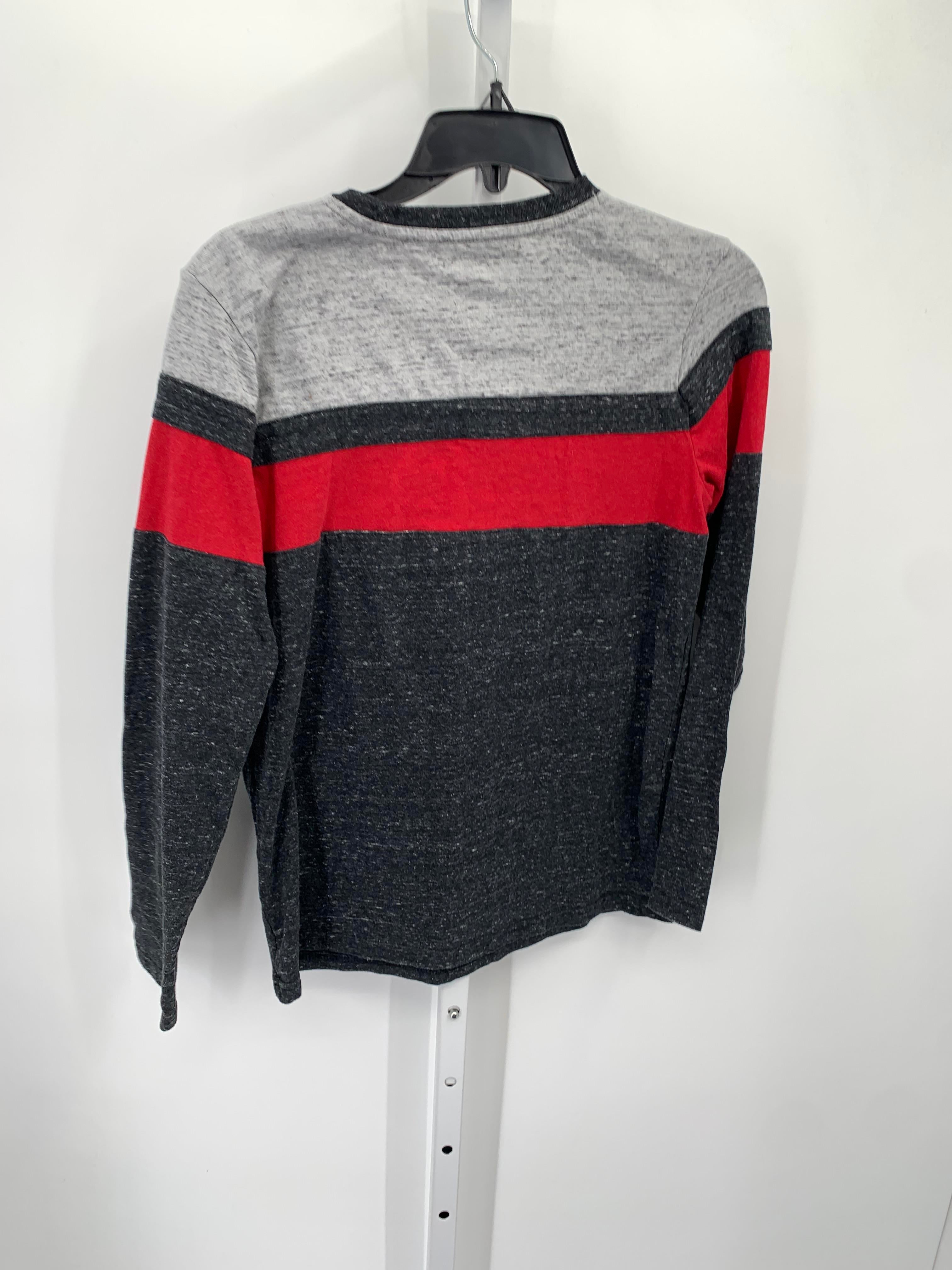 GREY RED STRIPE KNIT