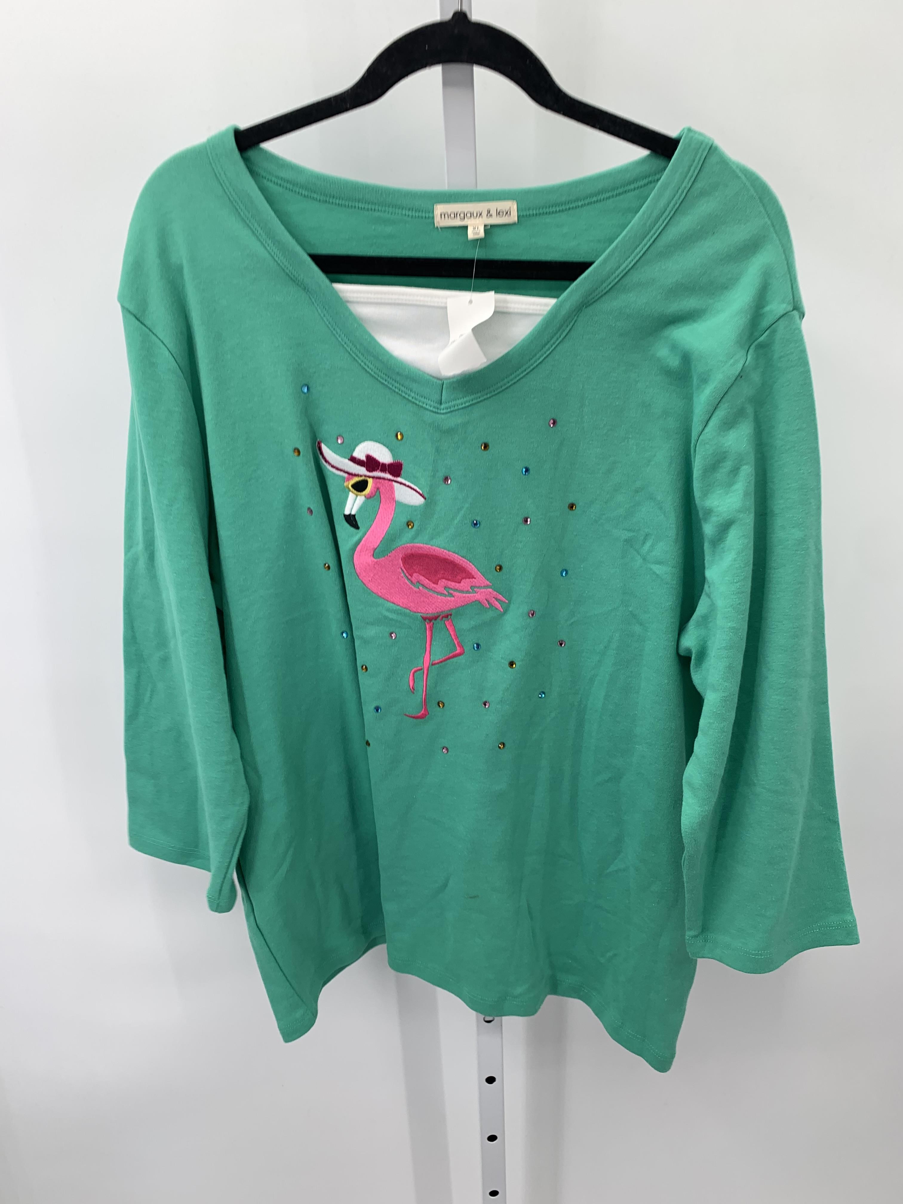 Size Extra Large Misses 3/4 Sleeve Shirt