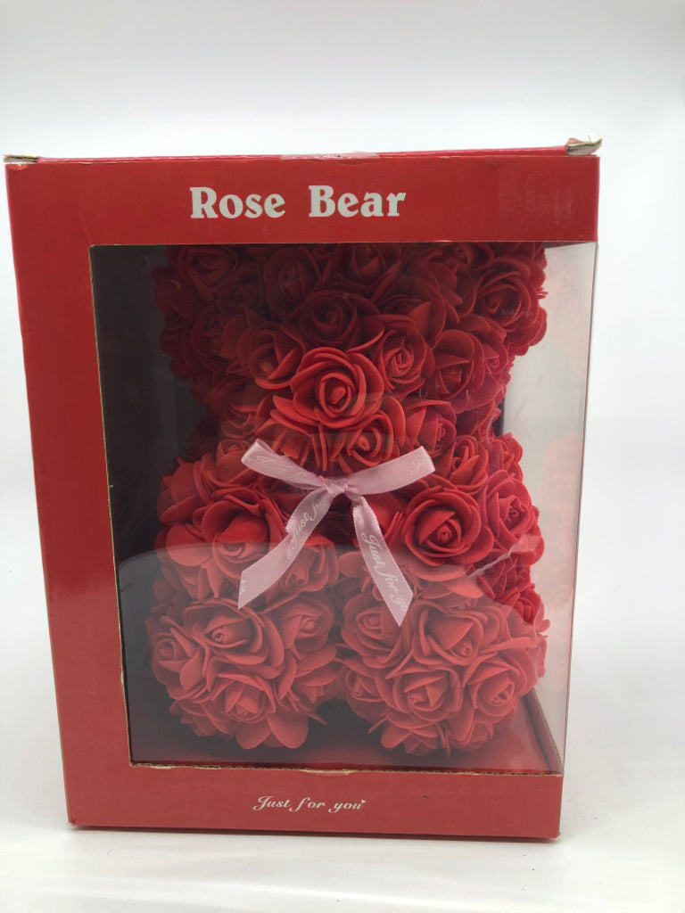 NIB RED ROSE BEAR.