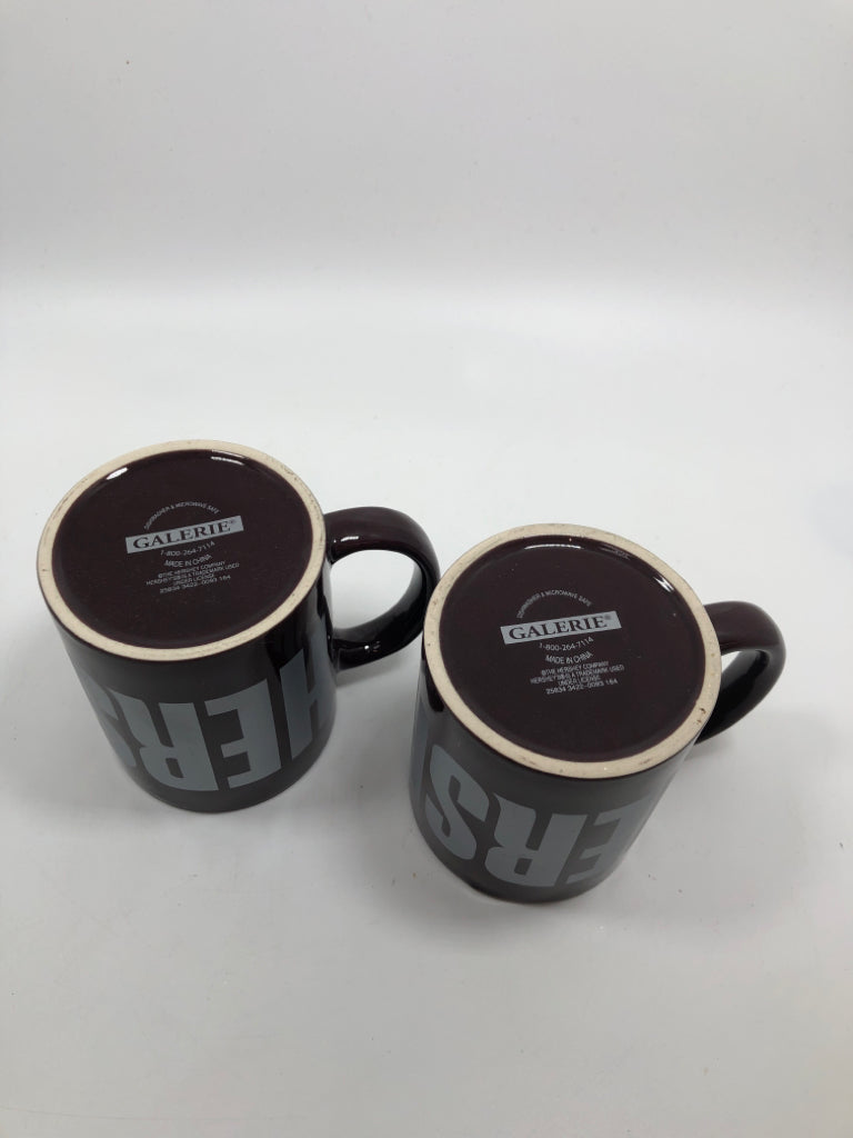 2 HERSHEY KISS MUGS