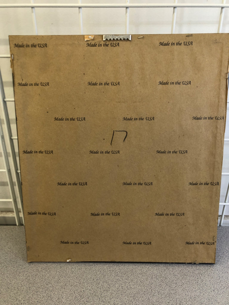 B&W STAMPED PRINT BIRD ON BRANCH LOOKING LEFT IN FRAME.