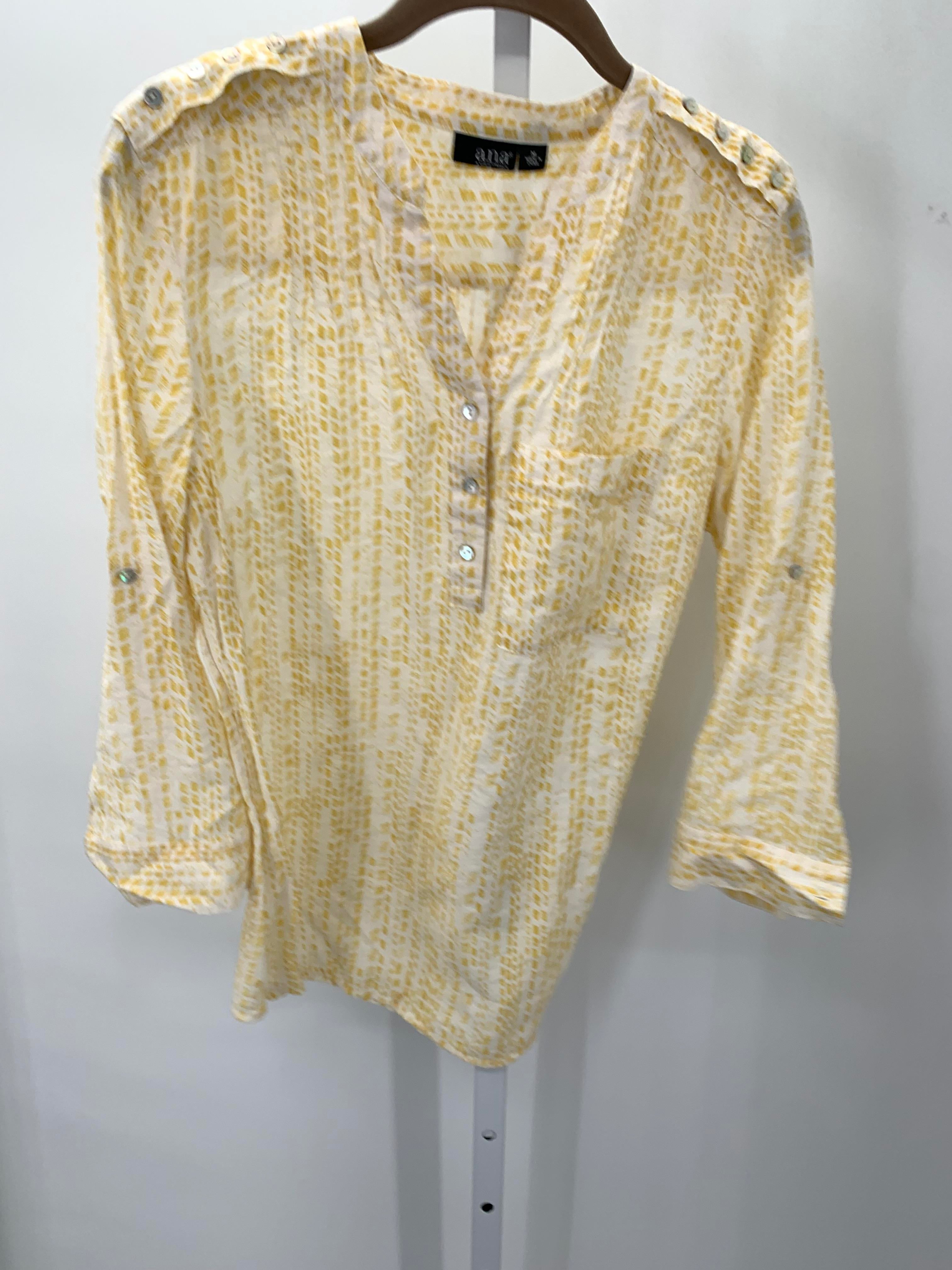 A.N.A. Size Medium Misses 3/4 Sleeve Shirt