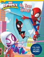 Spidey and His Amazing Friends: Go Team Spidey! Board Book with Flaps and Slidin