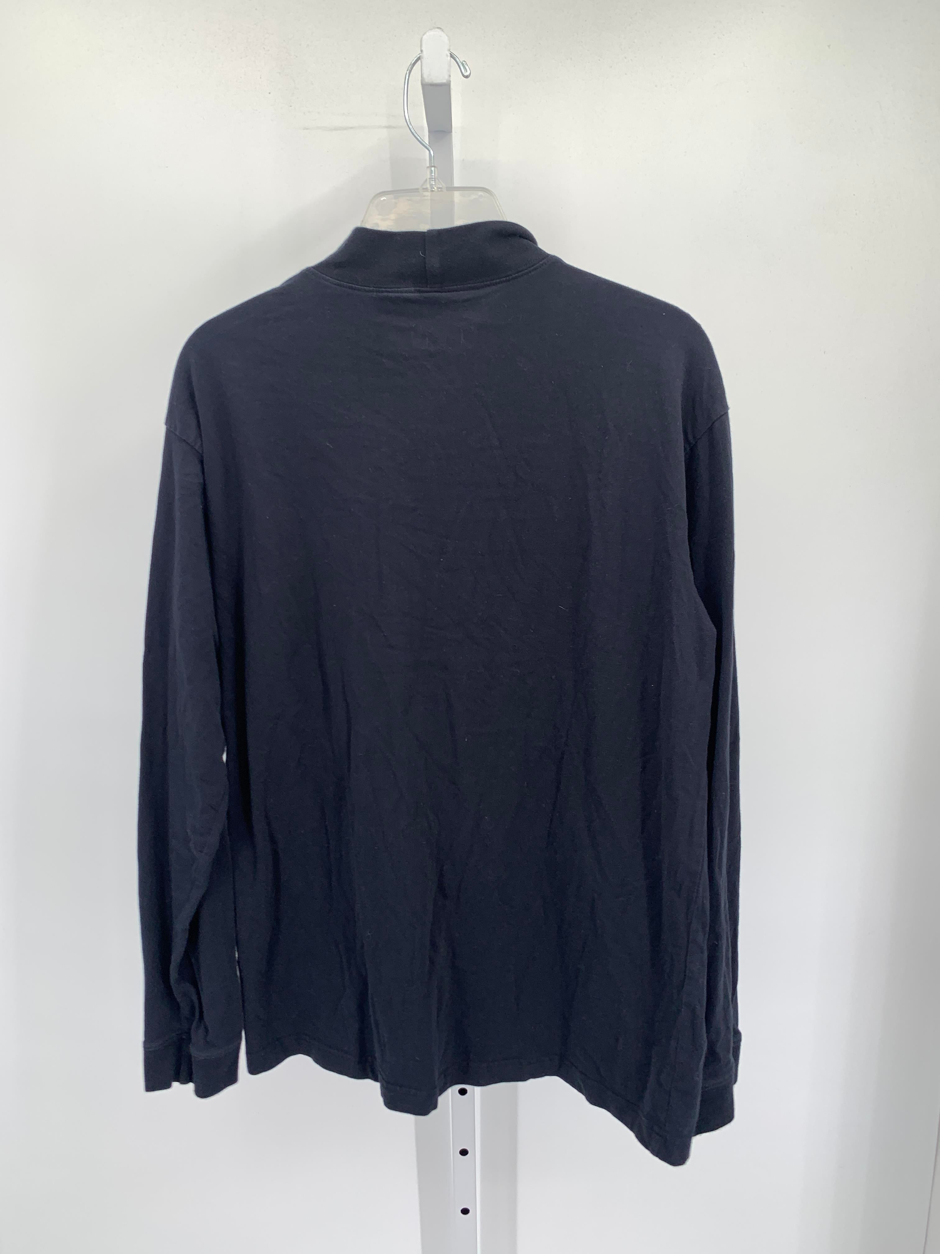 MOCK NECK KNIT SHIRT.