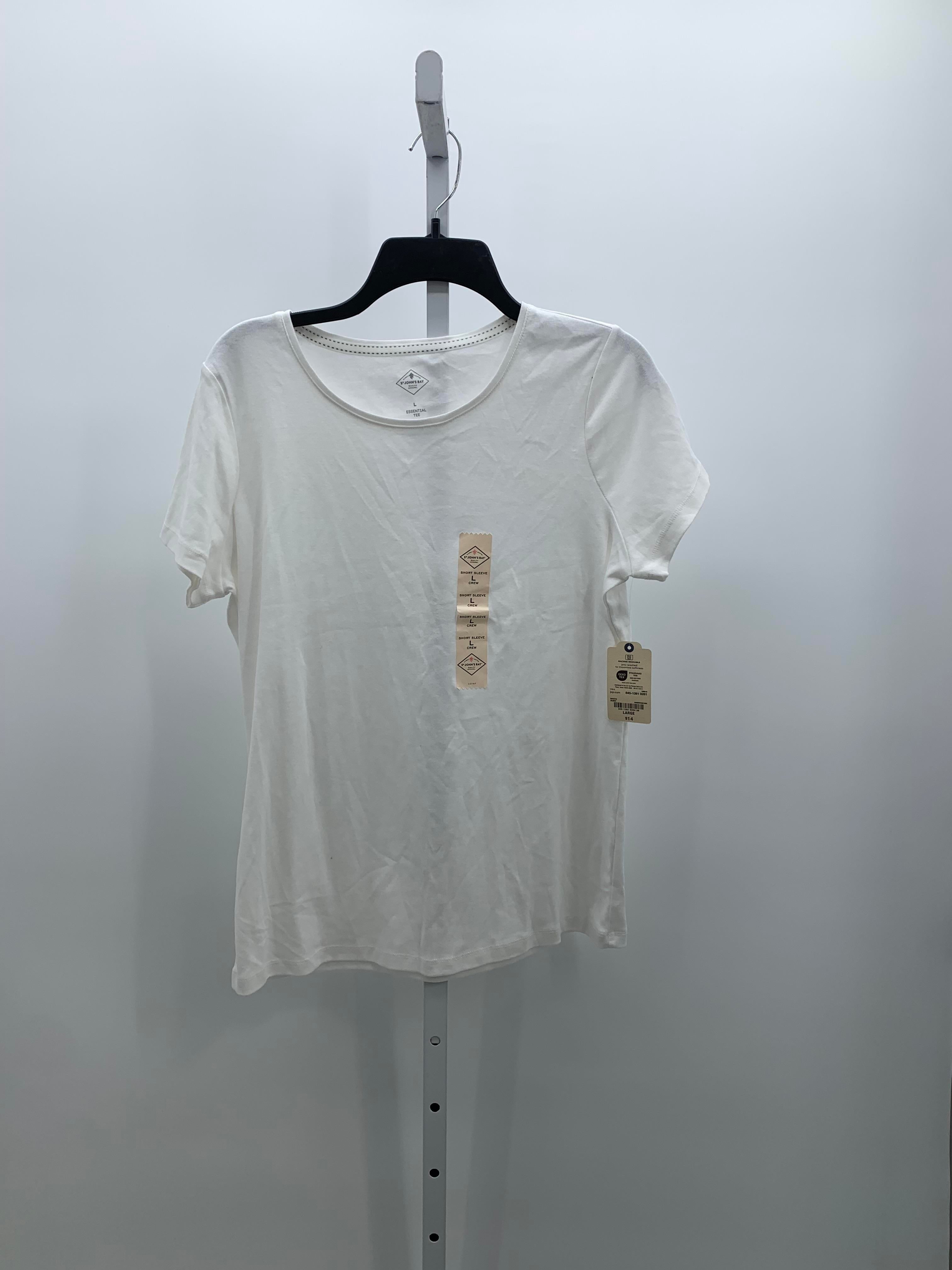 St. Johns Bay Size Large Misses Short Sleeve Shirt
