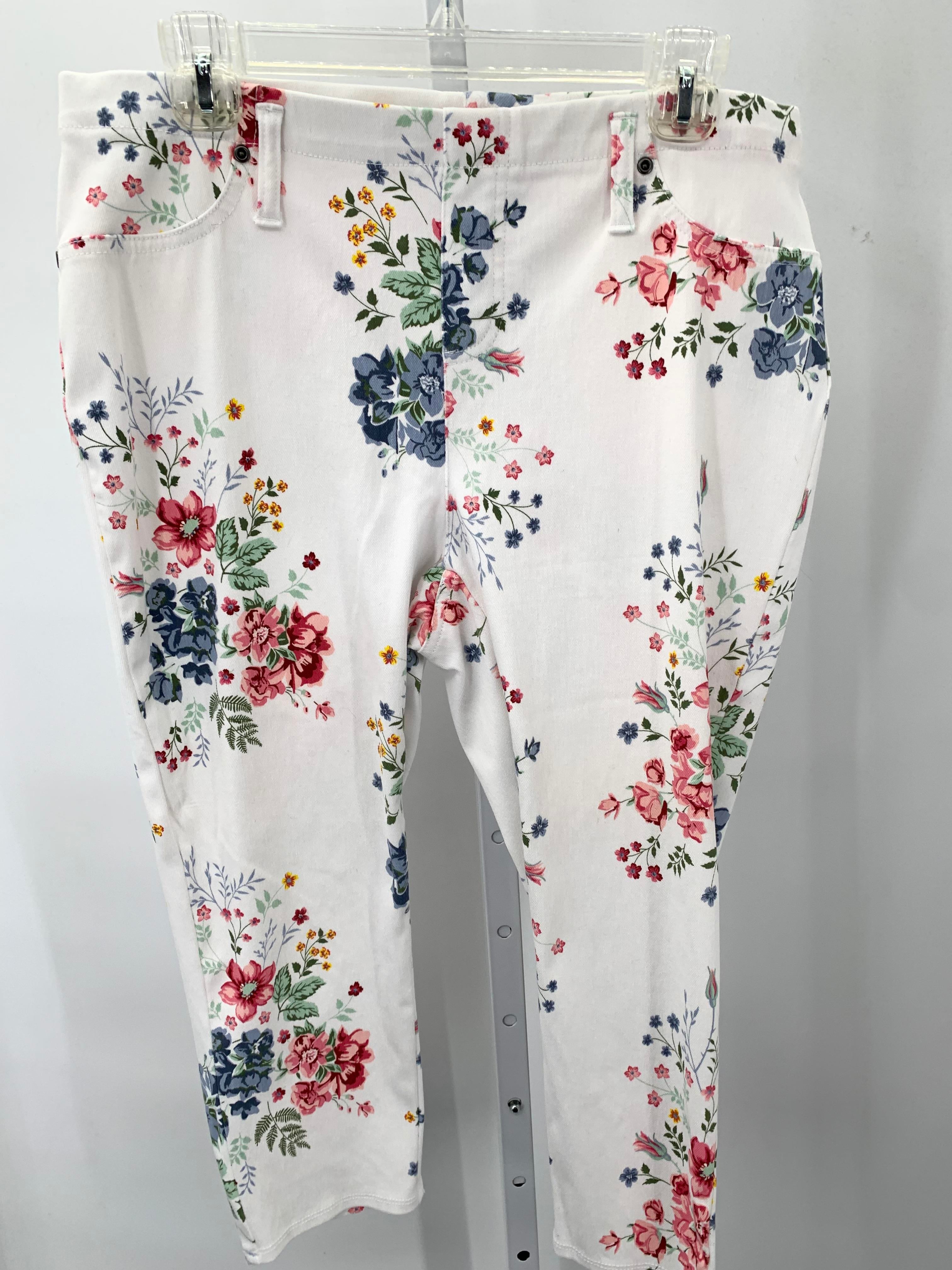 Terra & Sky Size 0X Womens Capri Pants