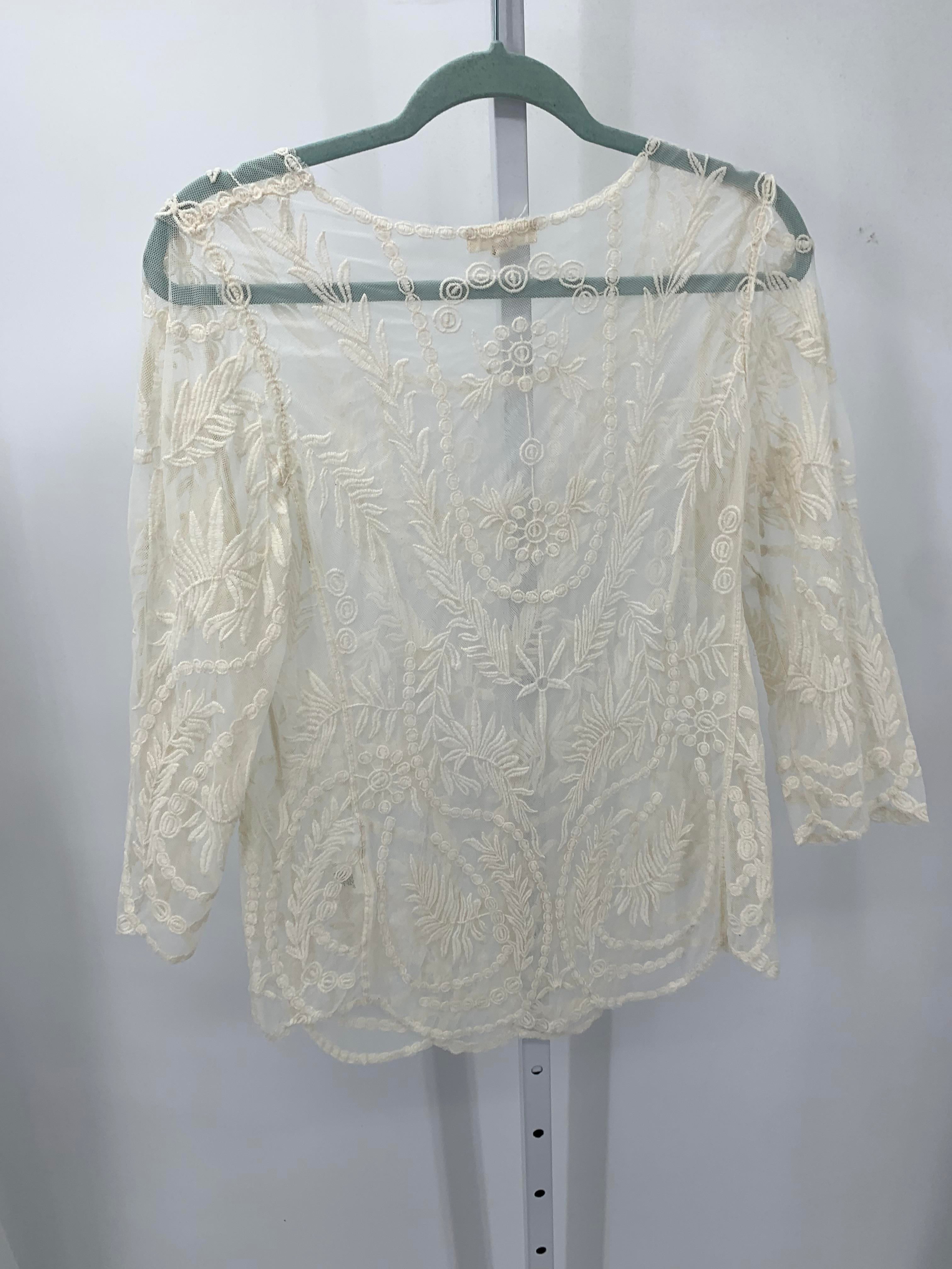 Adiva Size Extra Large Misses 3/4 Sleeve Shirt