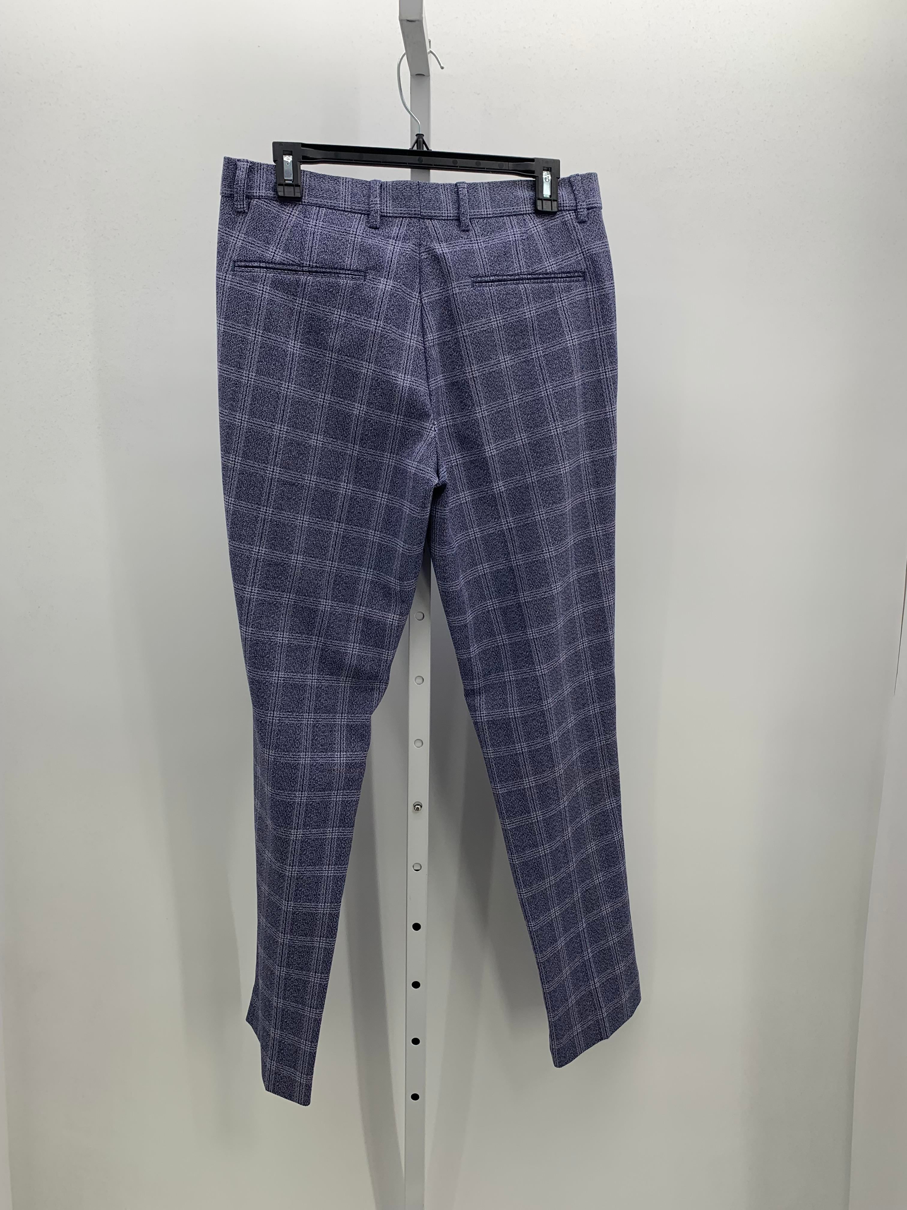 SLIM PLAID STRETCH TROUSERS- RIVER ISLAND