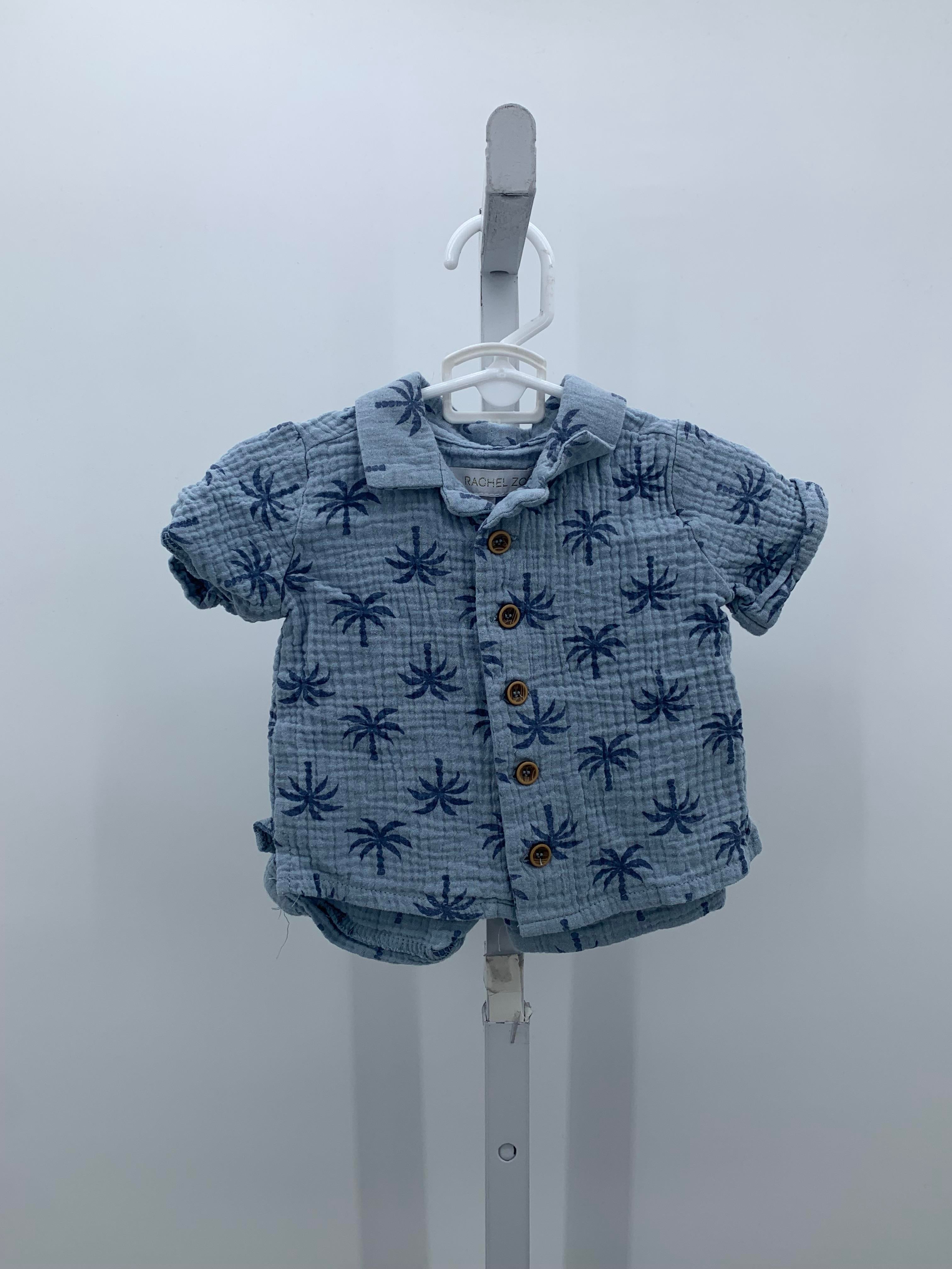 PALM TREES BTN SHIRT AND SHORTS