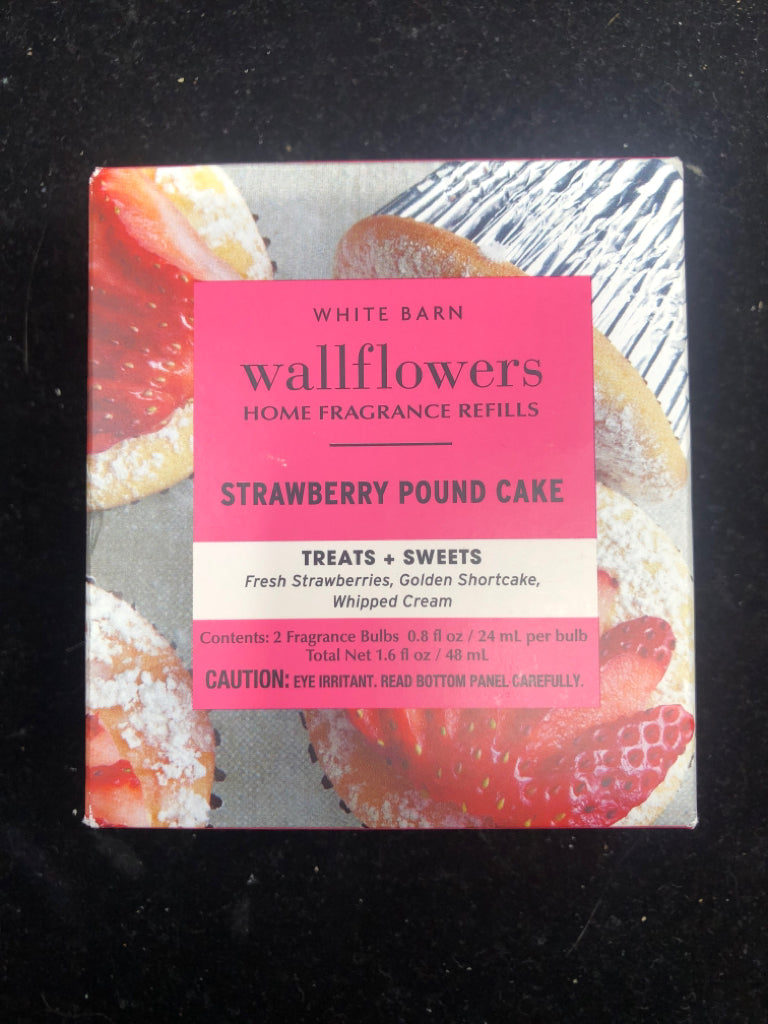 WHITE BARN STRAWBERRY POUNDCAKE WALLFLOWER REFILLS.