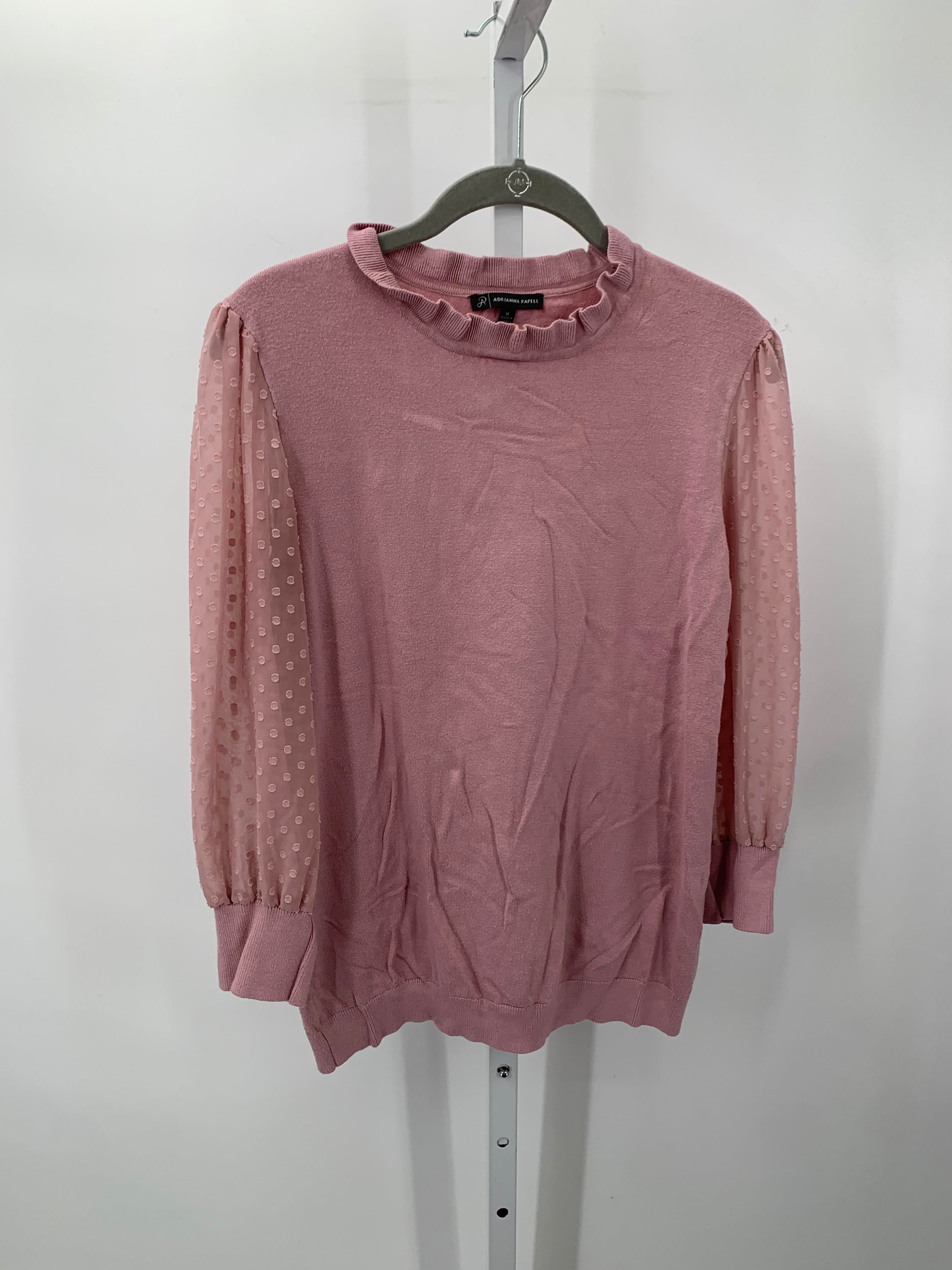 Adrianna Papell Size Medium Misses Long Slv Sweater