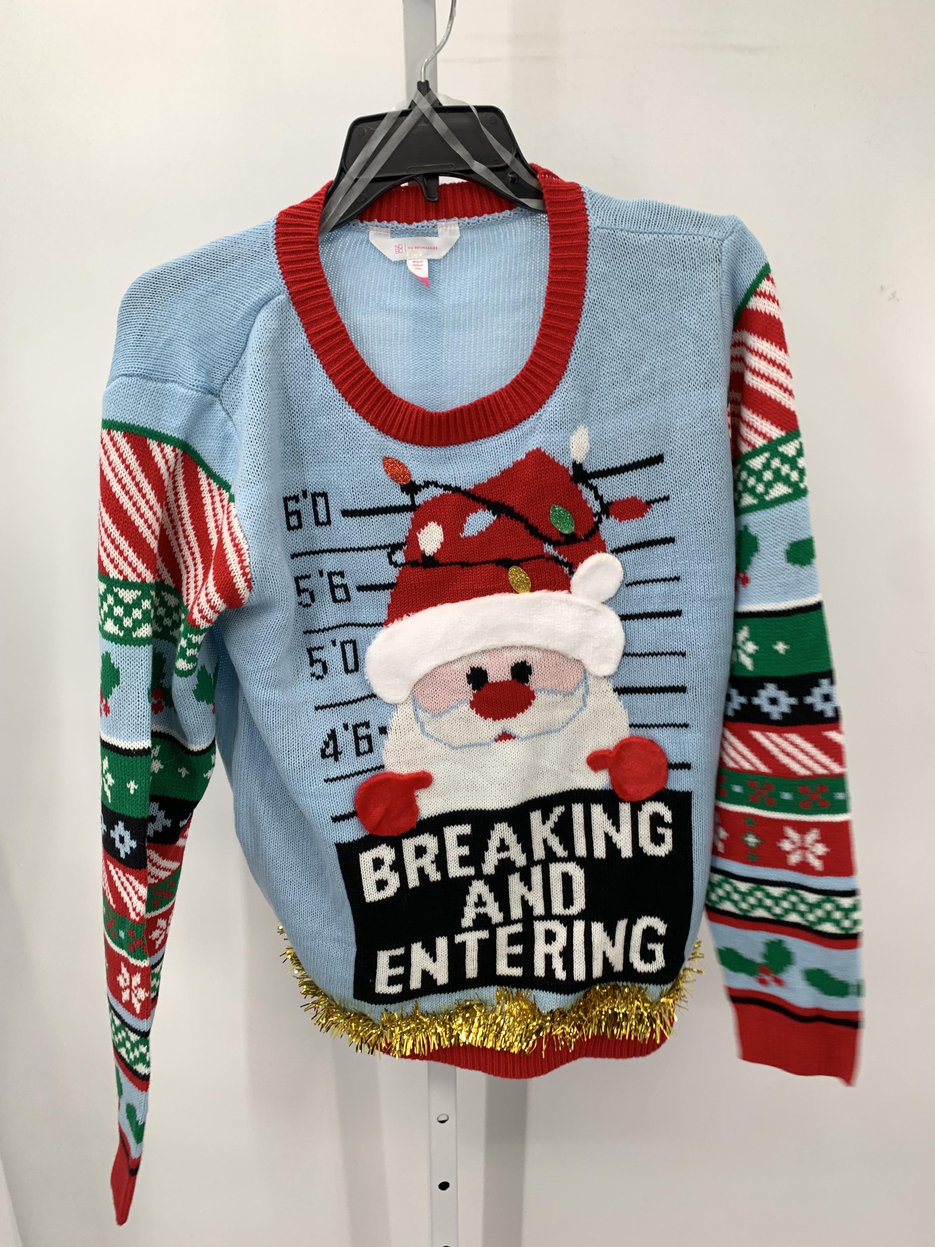 LONG SLV SWEATER SANTA BREAKING AND ENTERING