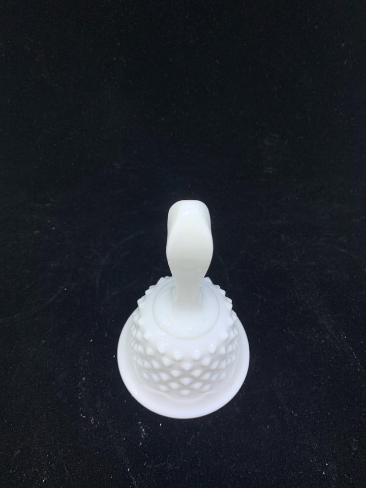 HOBNAIL MILK GLASS BELL.