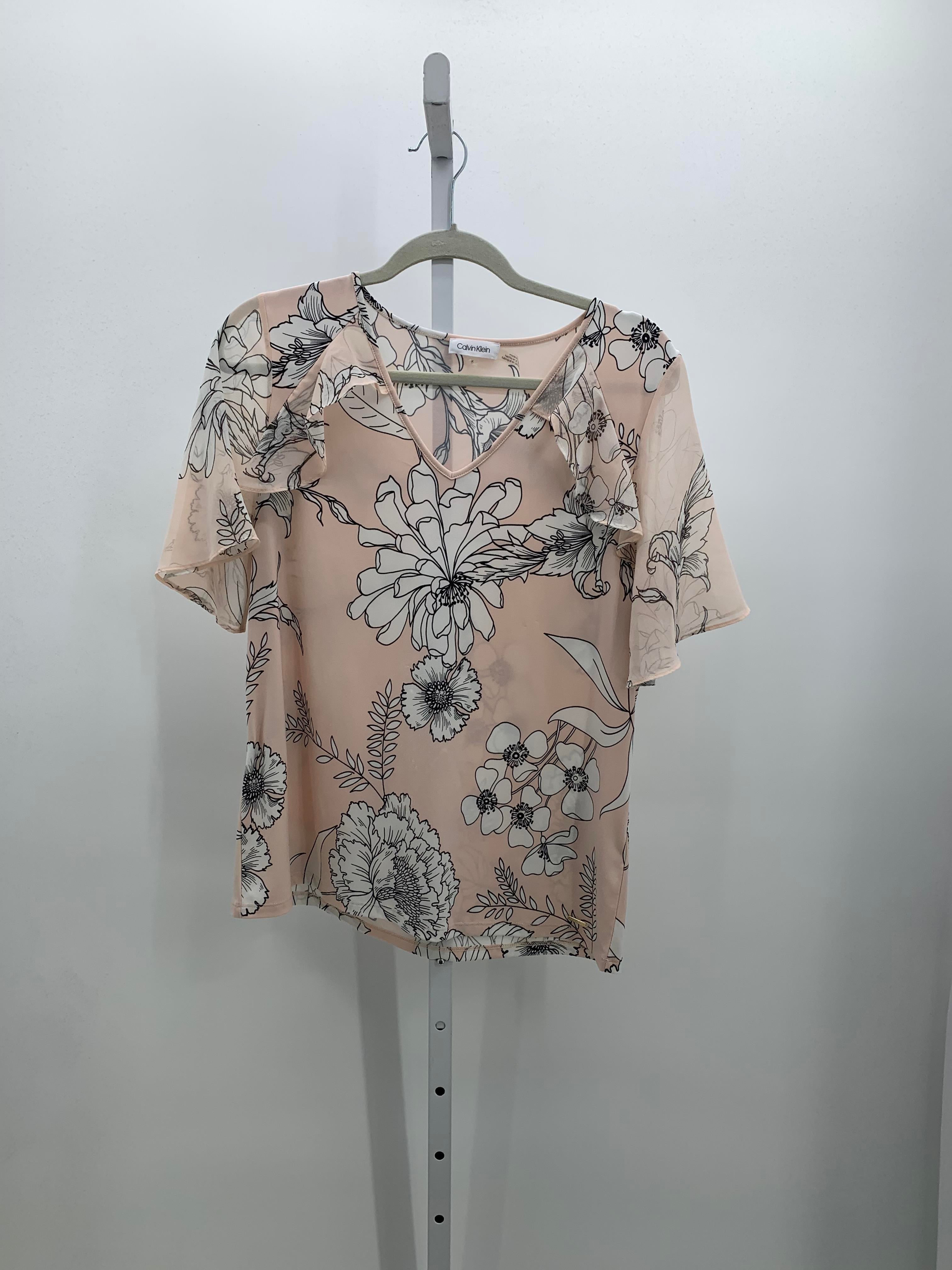Calvin Klein Size Medium Misses Short Sleeve Shirt