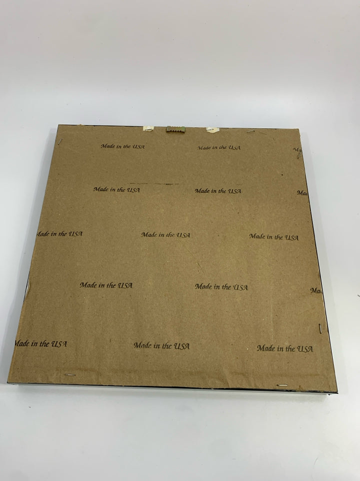 FRAMED BIRD ON CLOTHESLINE LOVE IN SHADOW BOX.