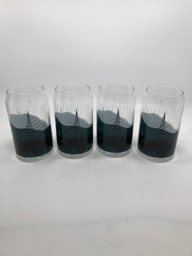 4 RADIO TOWER KEEVER GLASSES.