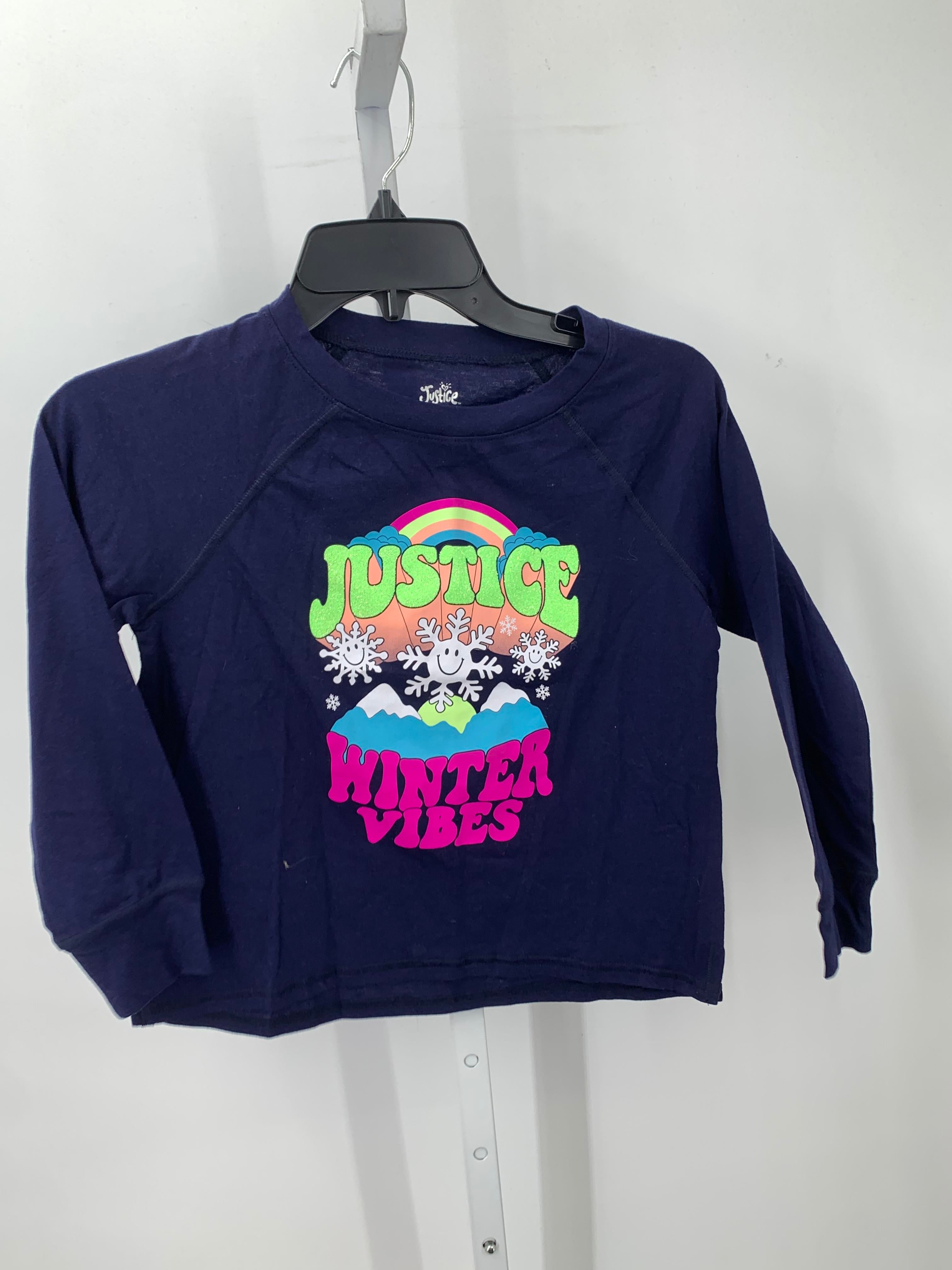Justice Size 7-8 Girls Long Sleeve Shirt