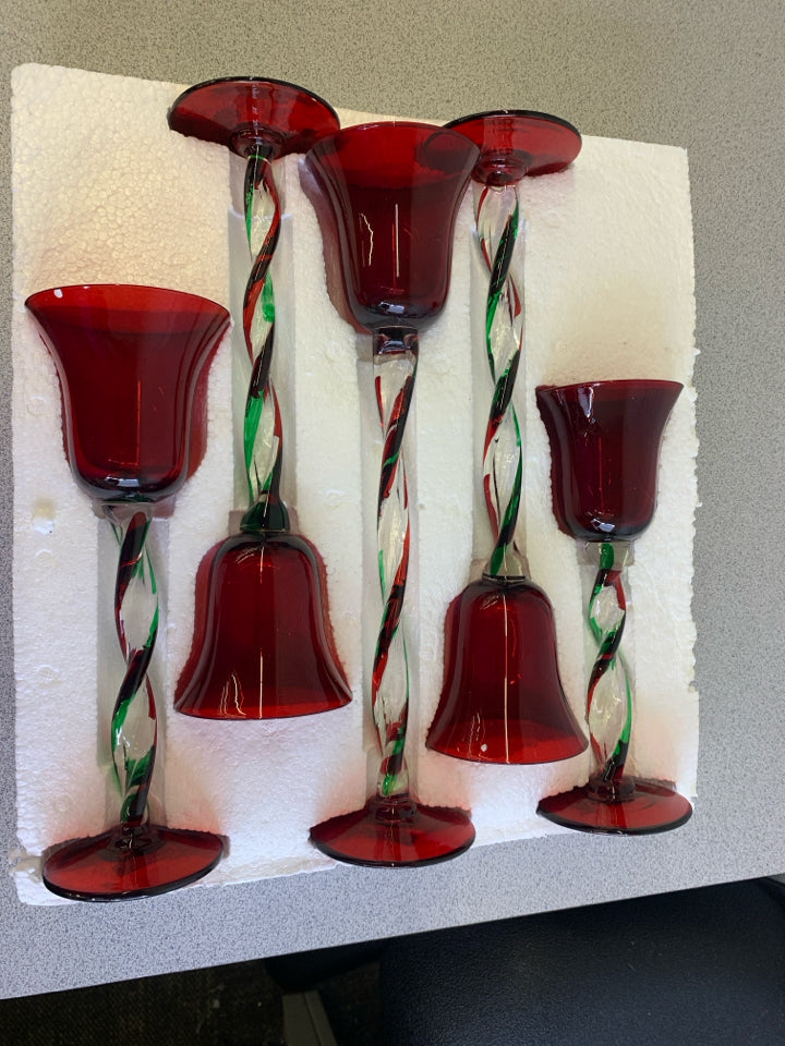5PC PFALTZGRAFF WINTERBERRY TEA LIGHT SET - IN BOX