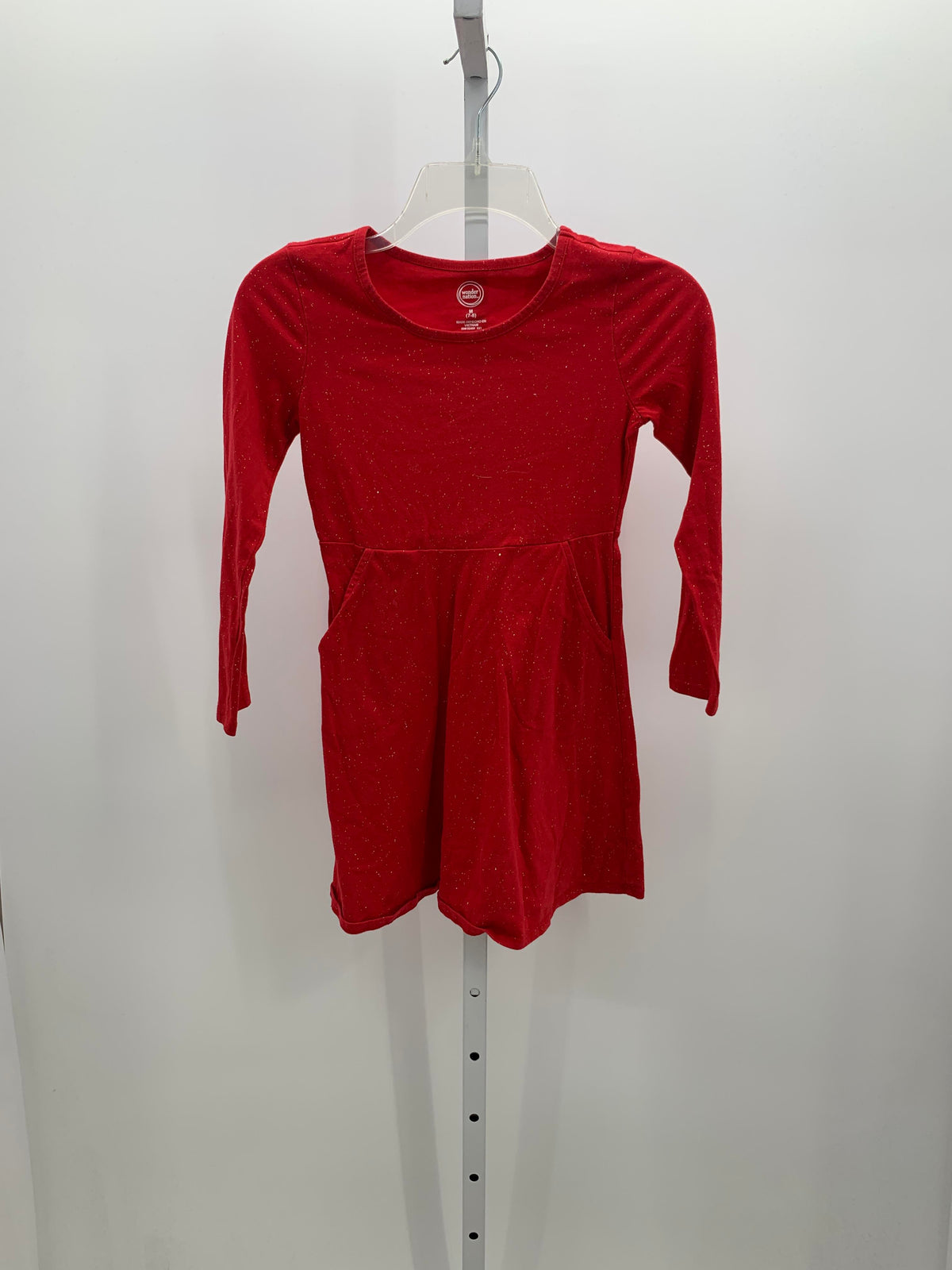 Wonder Nation Size 7-8 Girls Long Sleeve Dress
