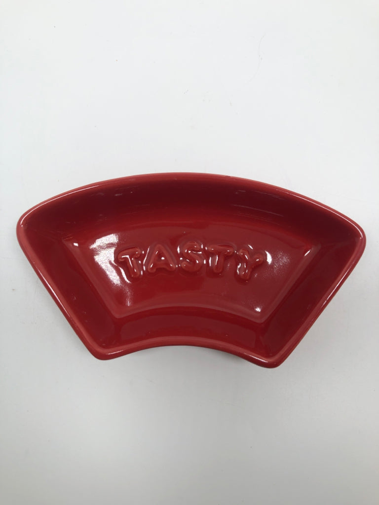 7PC CERAMIC COLORFUL SNACK DISH.