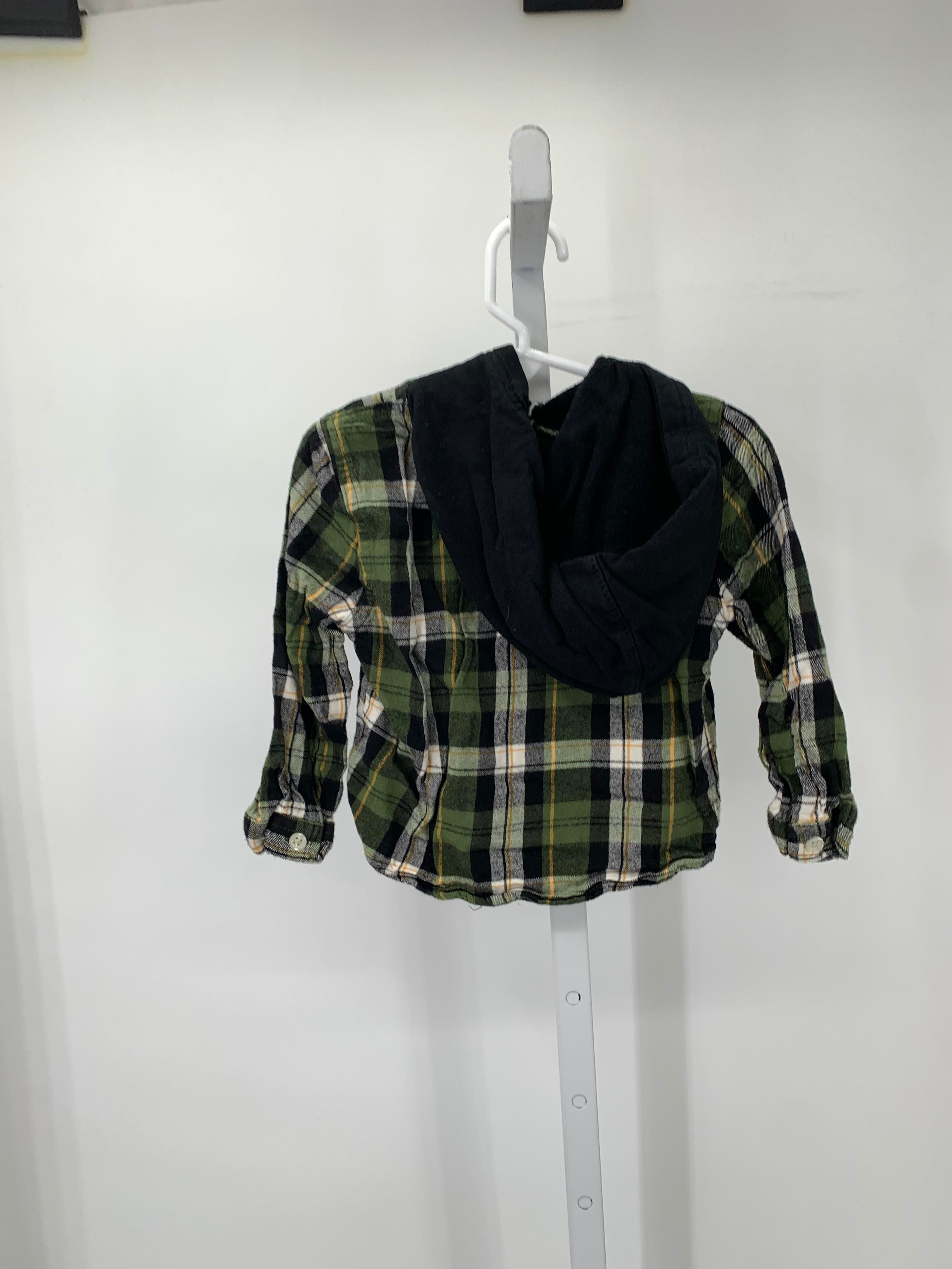GREEN HOODED PLAID