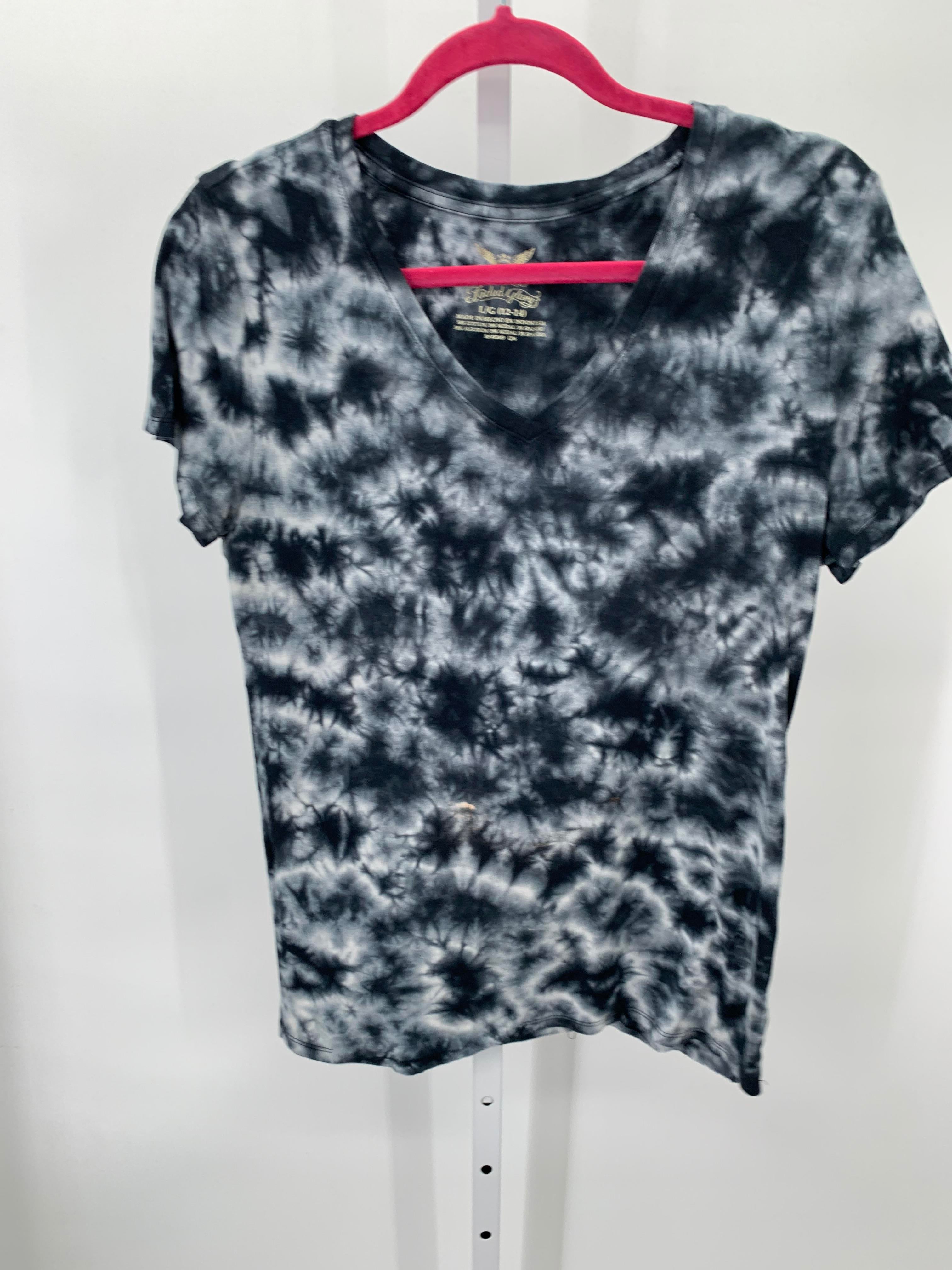 Faded Glory Size Large Misses Short Sleeve Shirt