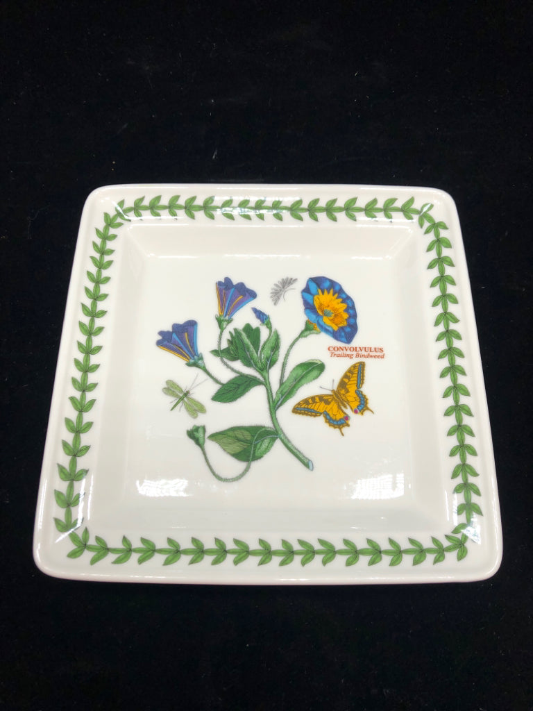 SQUARE PORTMEIRION BOTANIC PLATE.