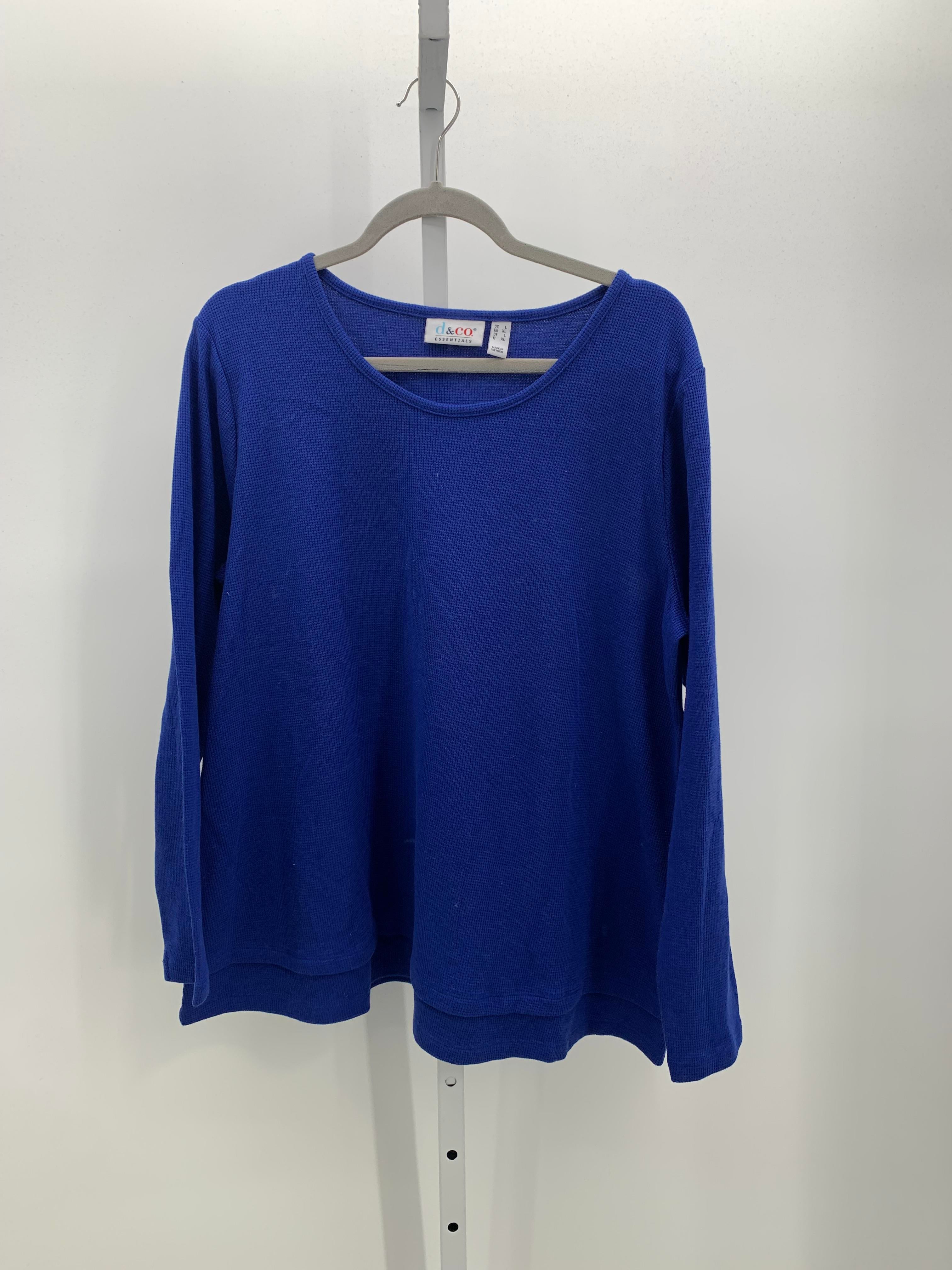 d & co. Size Large Misses Long Sleeve Shirt