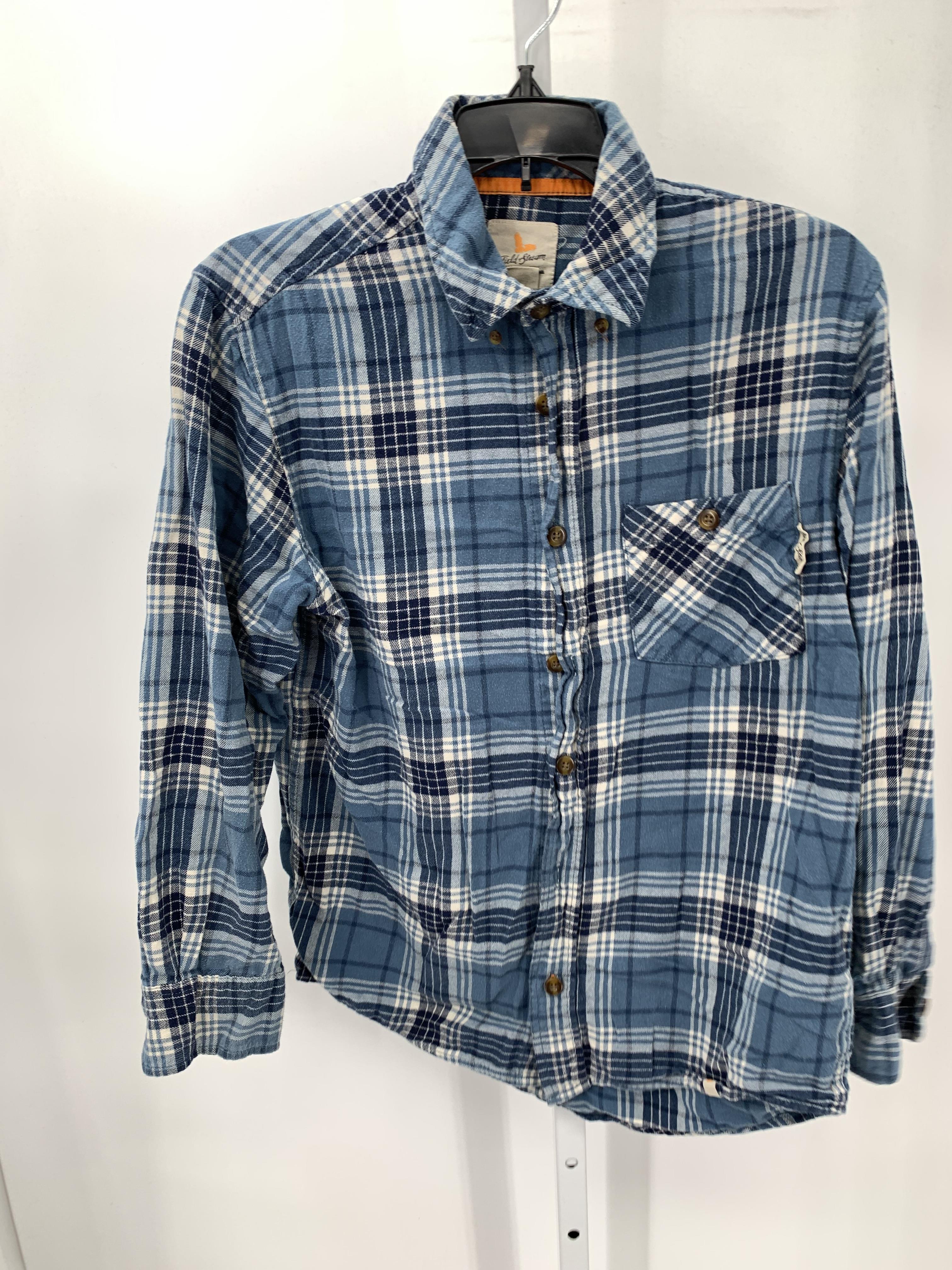 WHITE PLAID BTN DOWN.