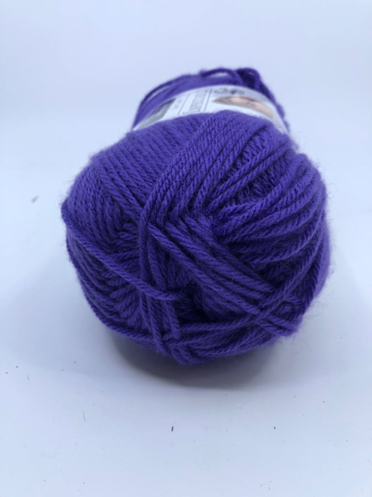 PURPLE YARN.