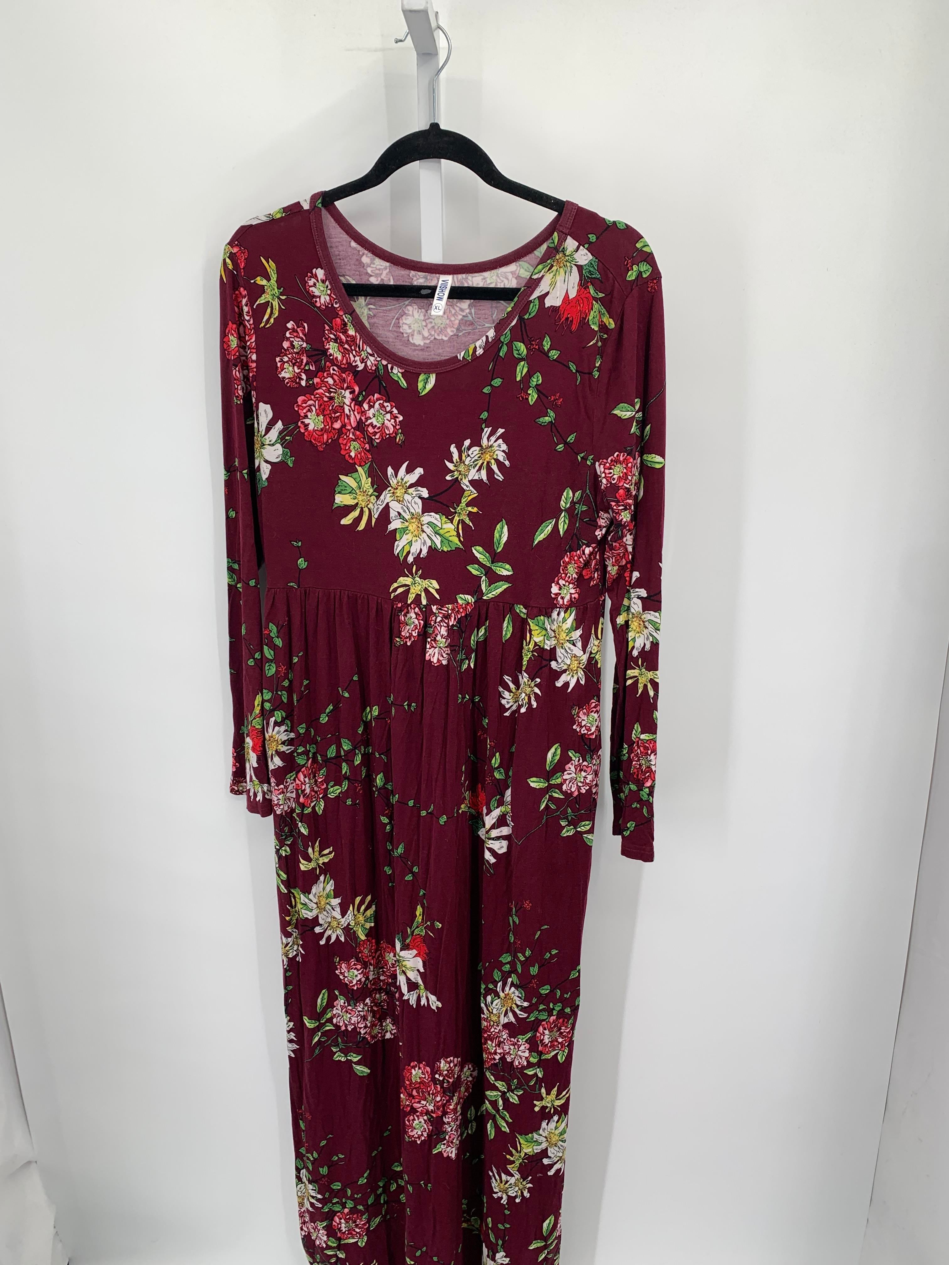 Size Extra Large Misses Long Sleeve Dress