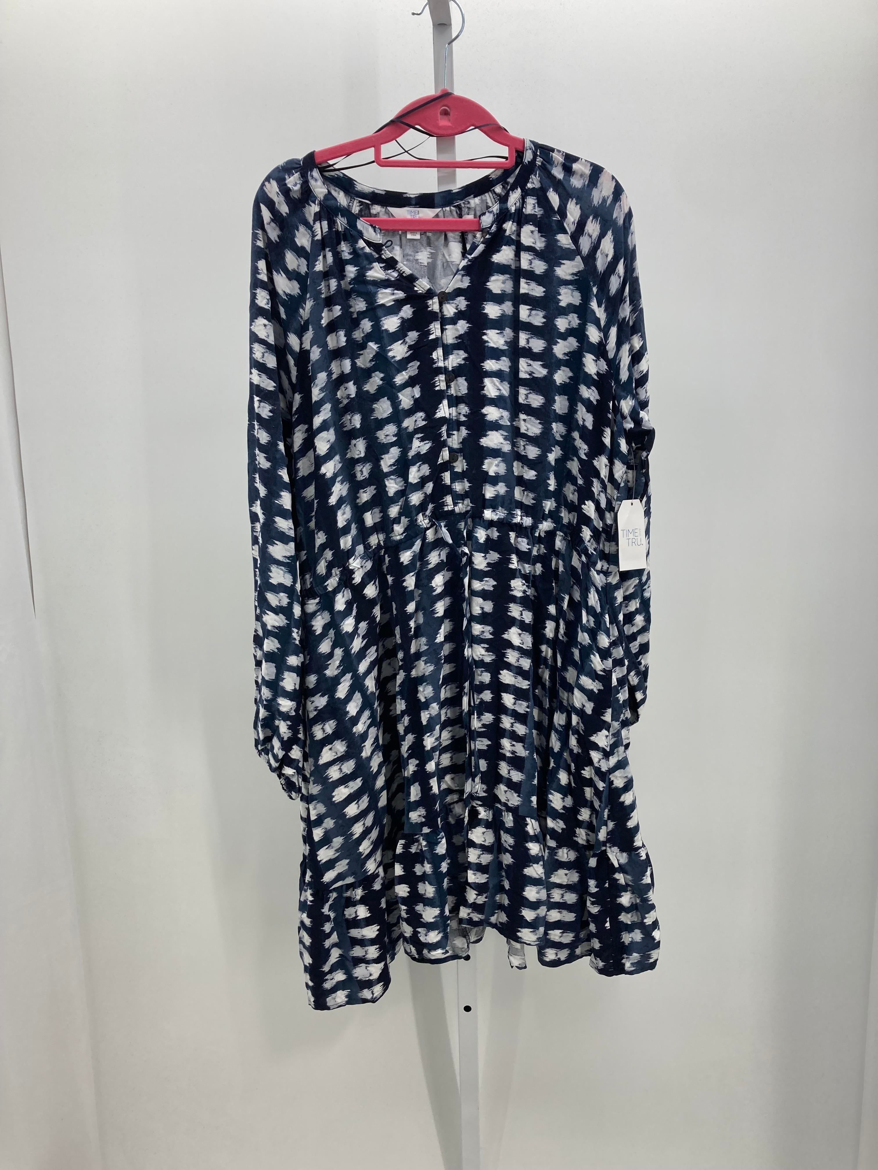 Time and Tru Size Extra Large Misses Long Sleeve Dress