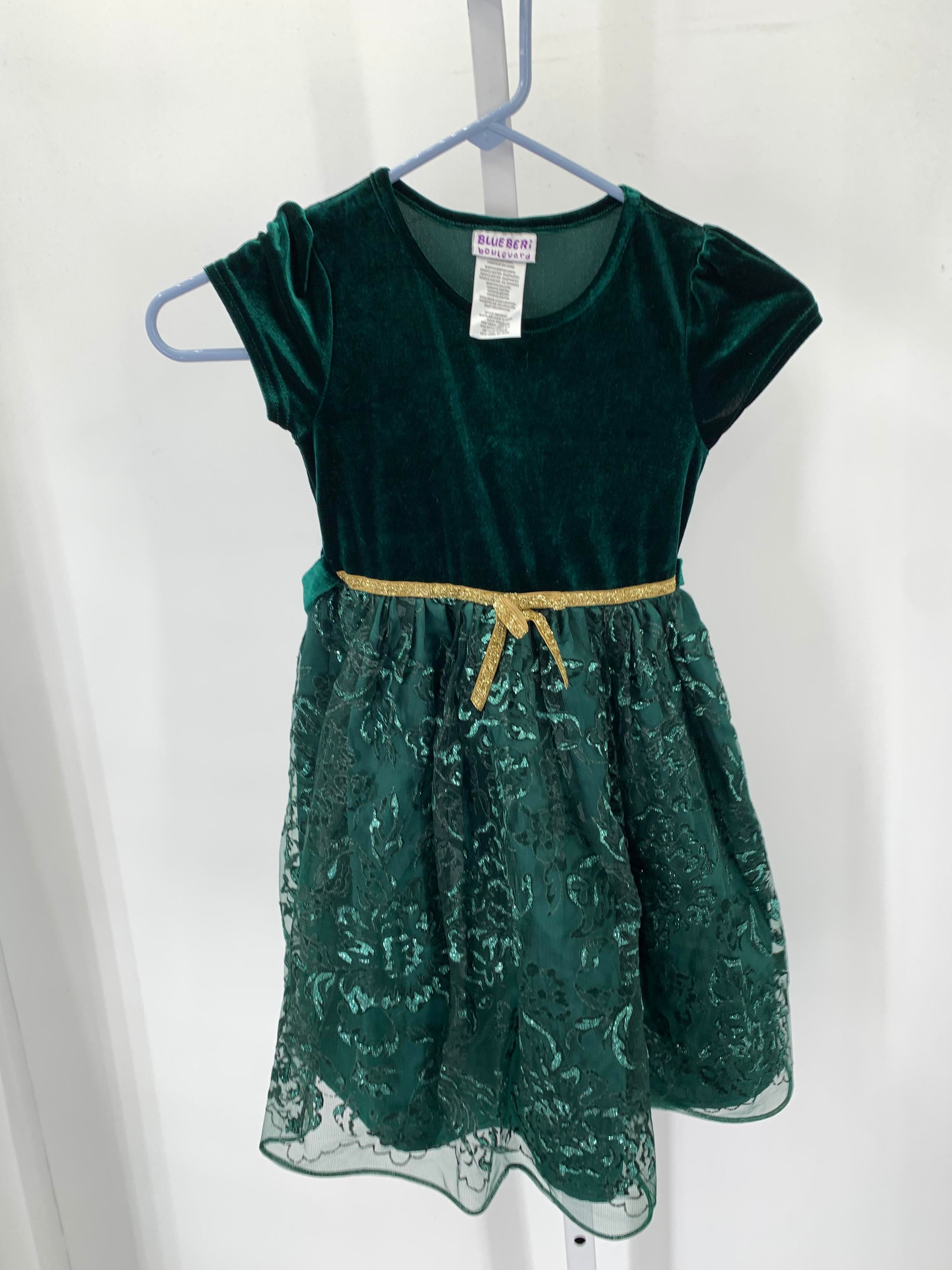 Blueberi Size 6 Girls Short Sleeve Dress
